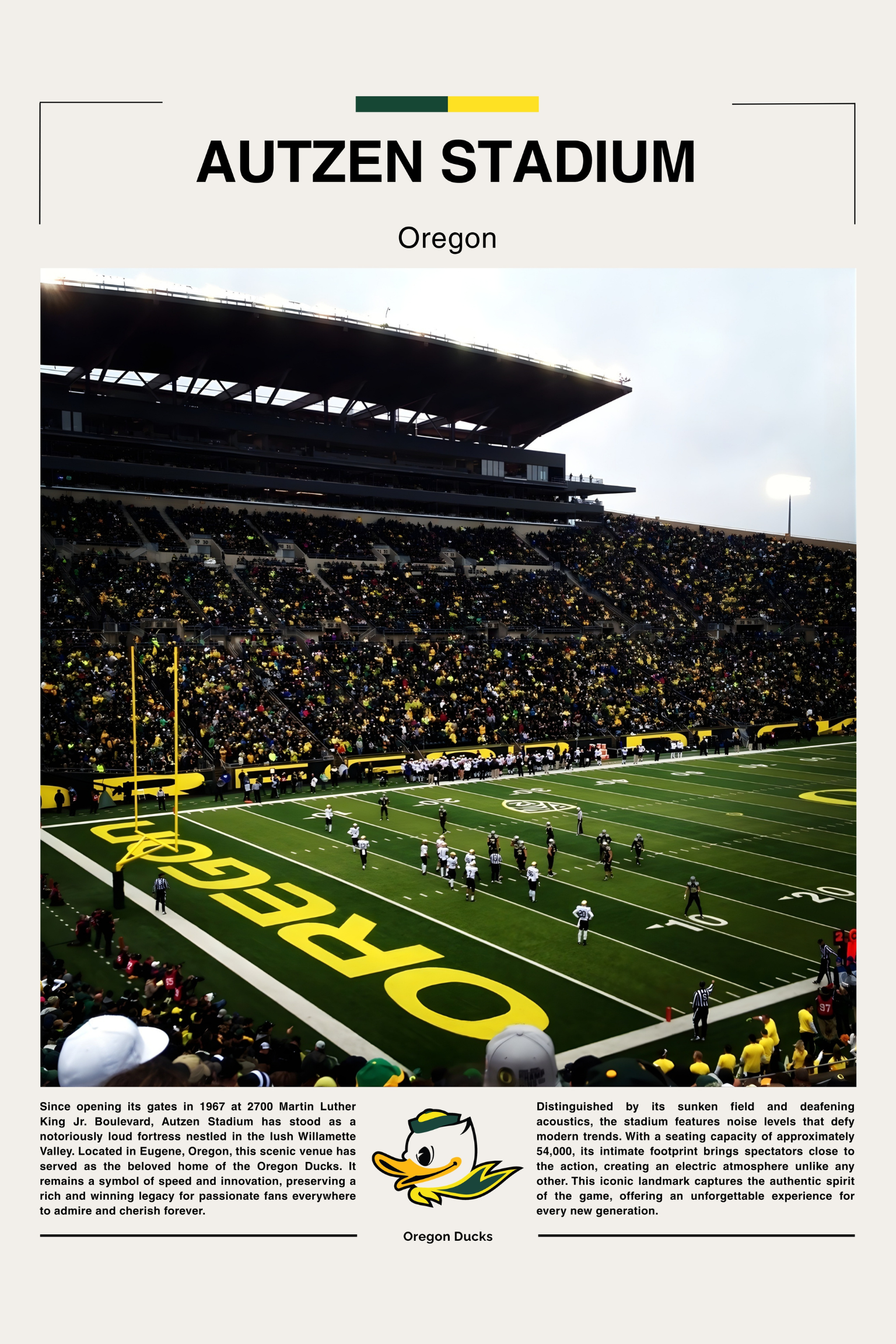 Autzen Stadium - Oregon Ducks - Stadium Series