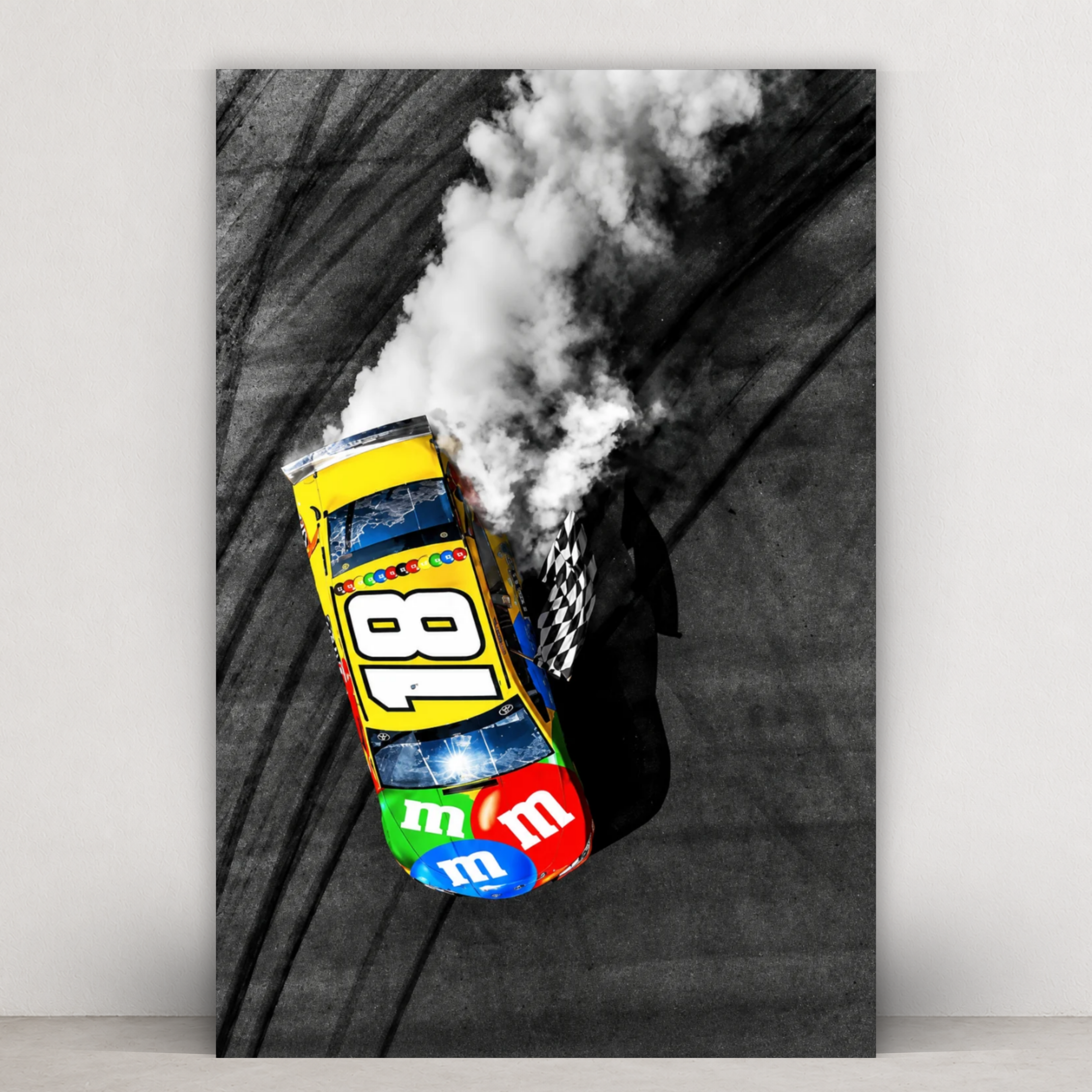 Kyle Busch Burnout Print