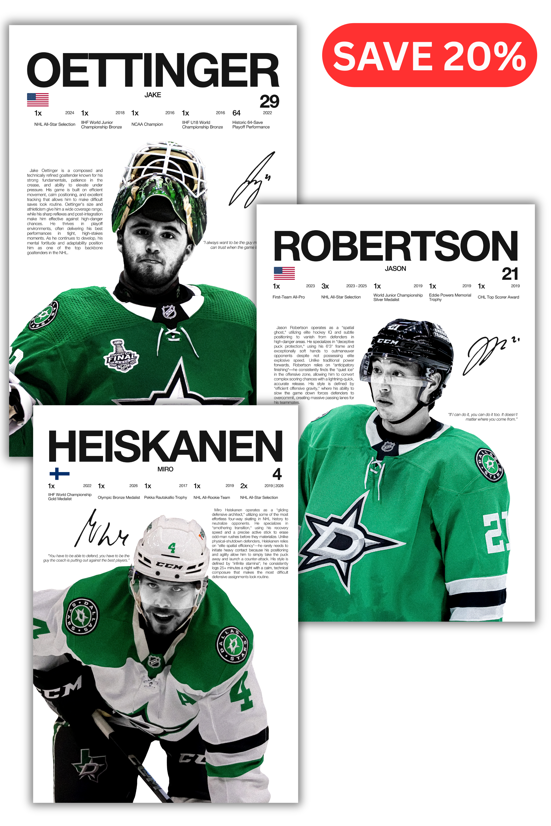 DALLAS STARS BUNDLE - 3 PACK