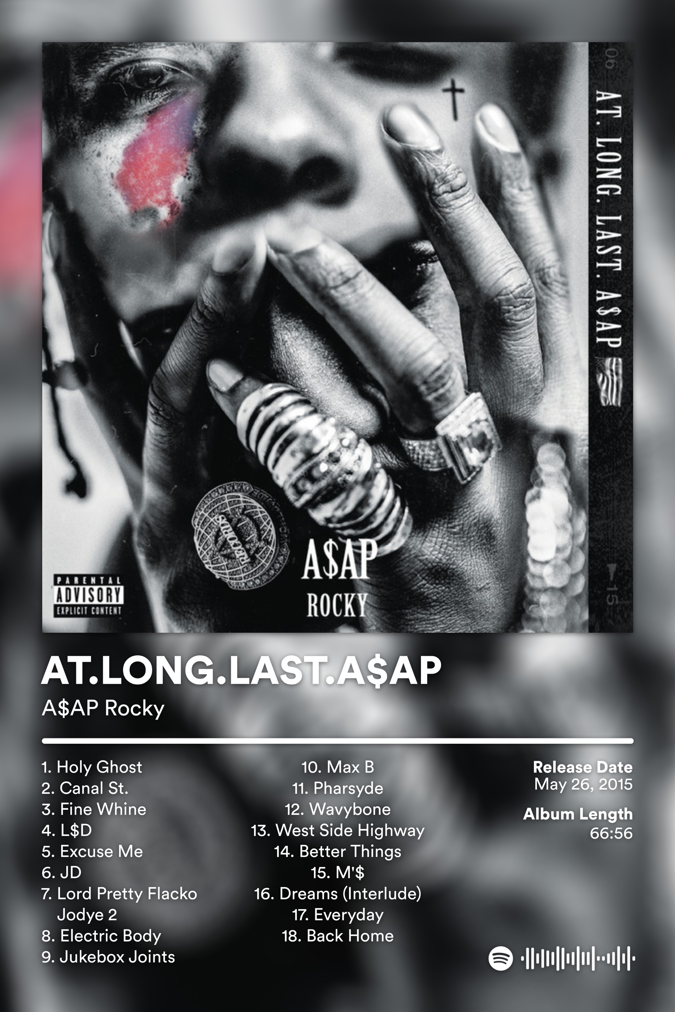AT.LONG.LAST.A$AP - A$AP ROCKY PRINT