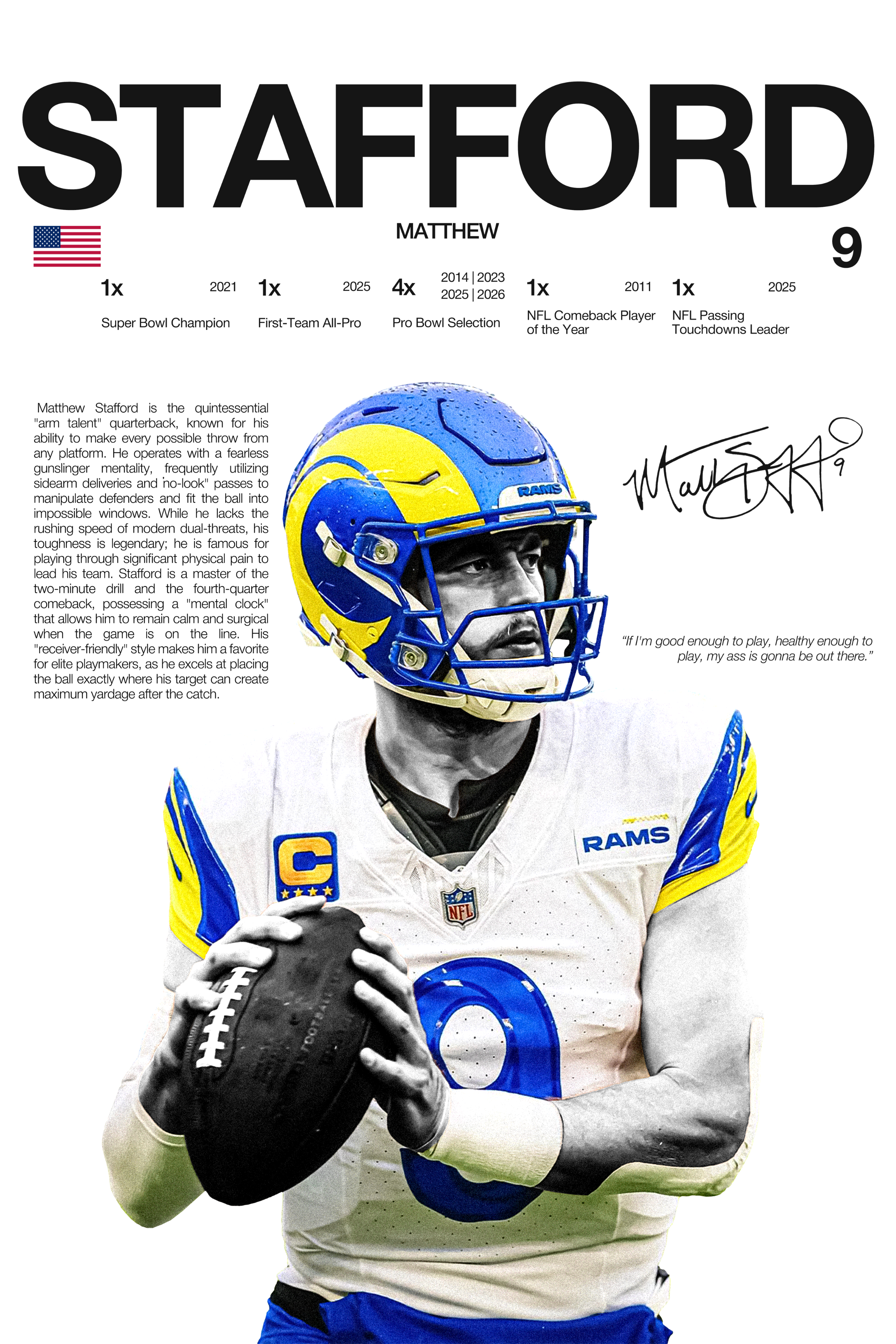MATTHEW STAFFORD - HARDLINE SERIES