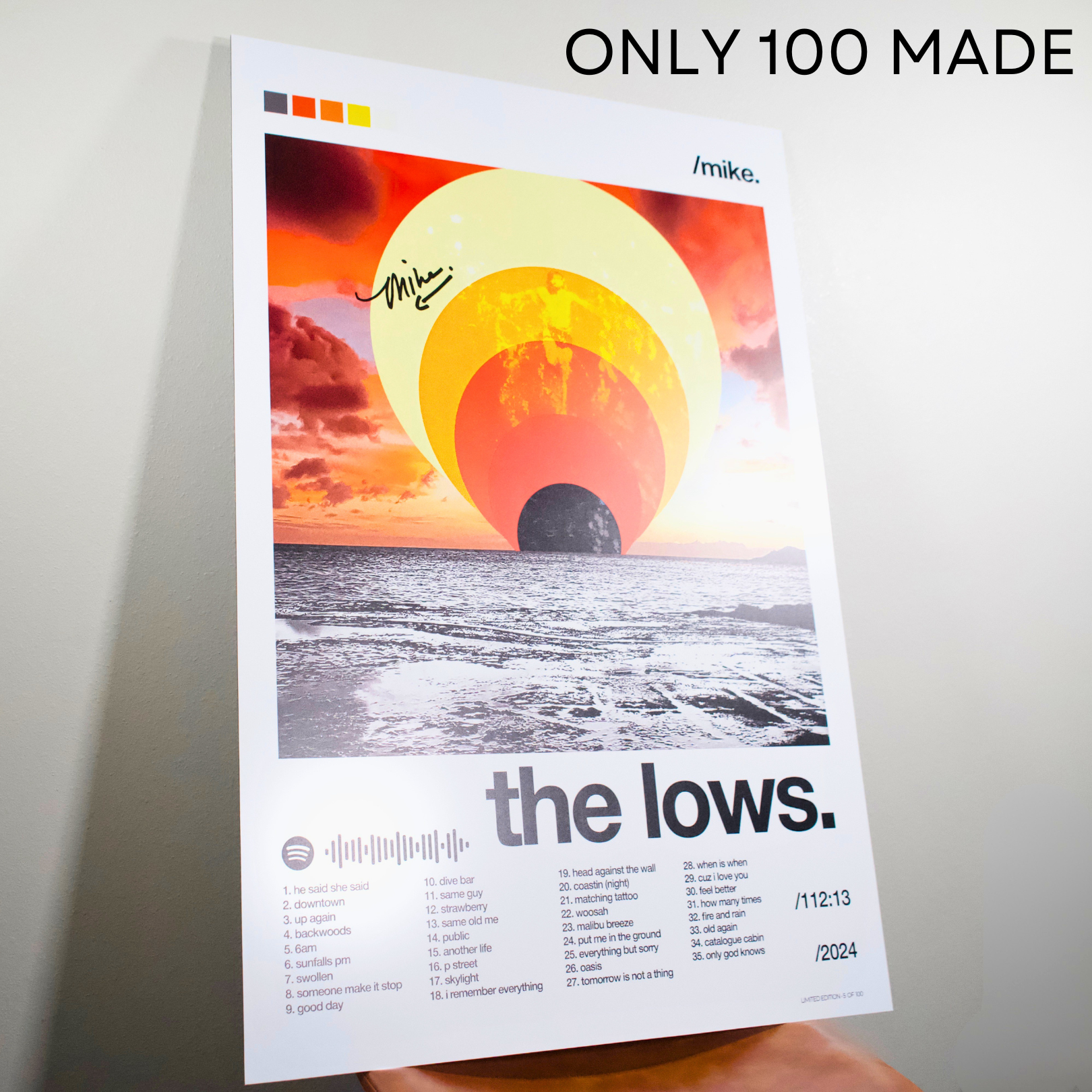 the lows. - Limited Edition Metal Print