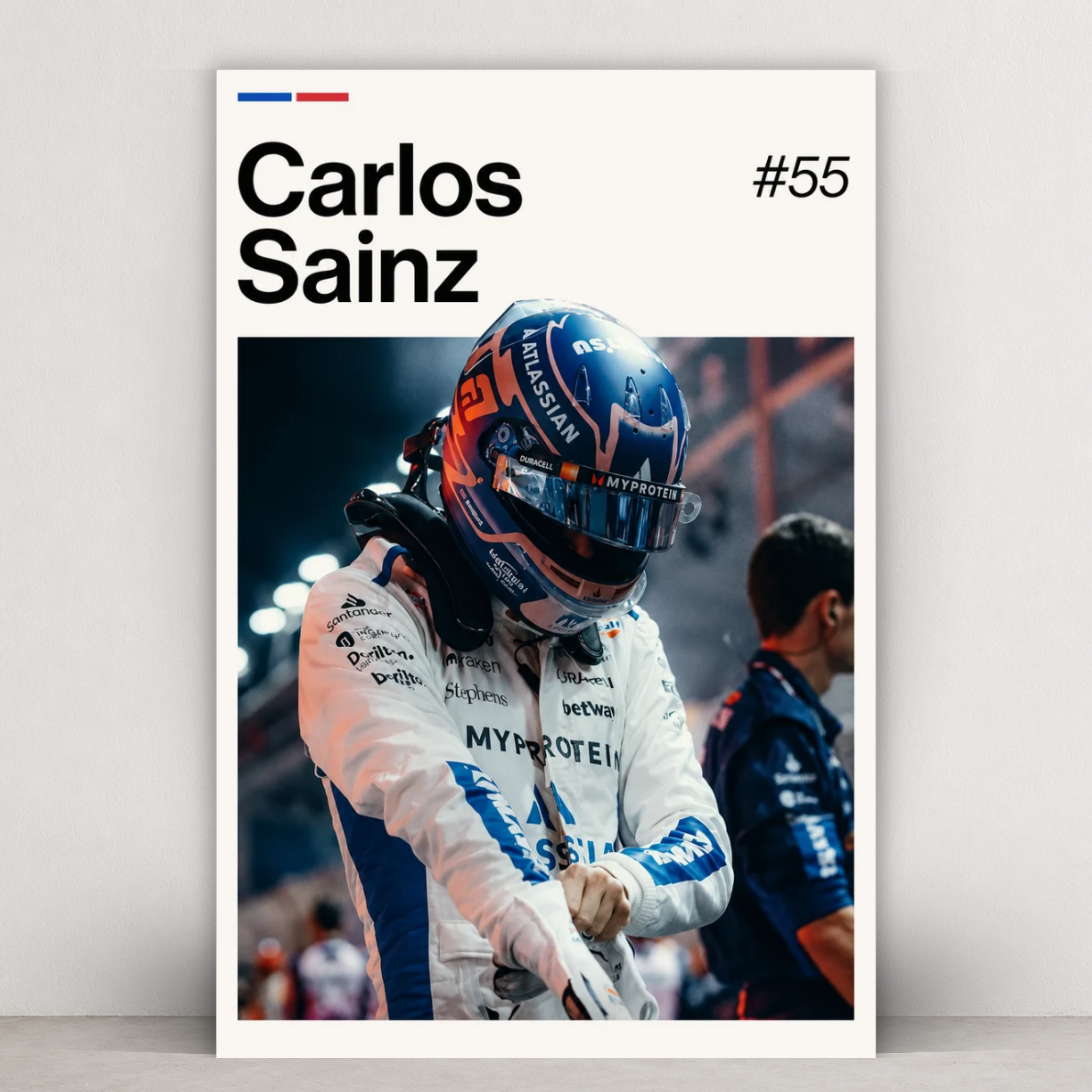 Carlos Sainz – Grid Focus Helmet Print