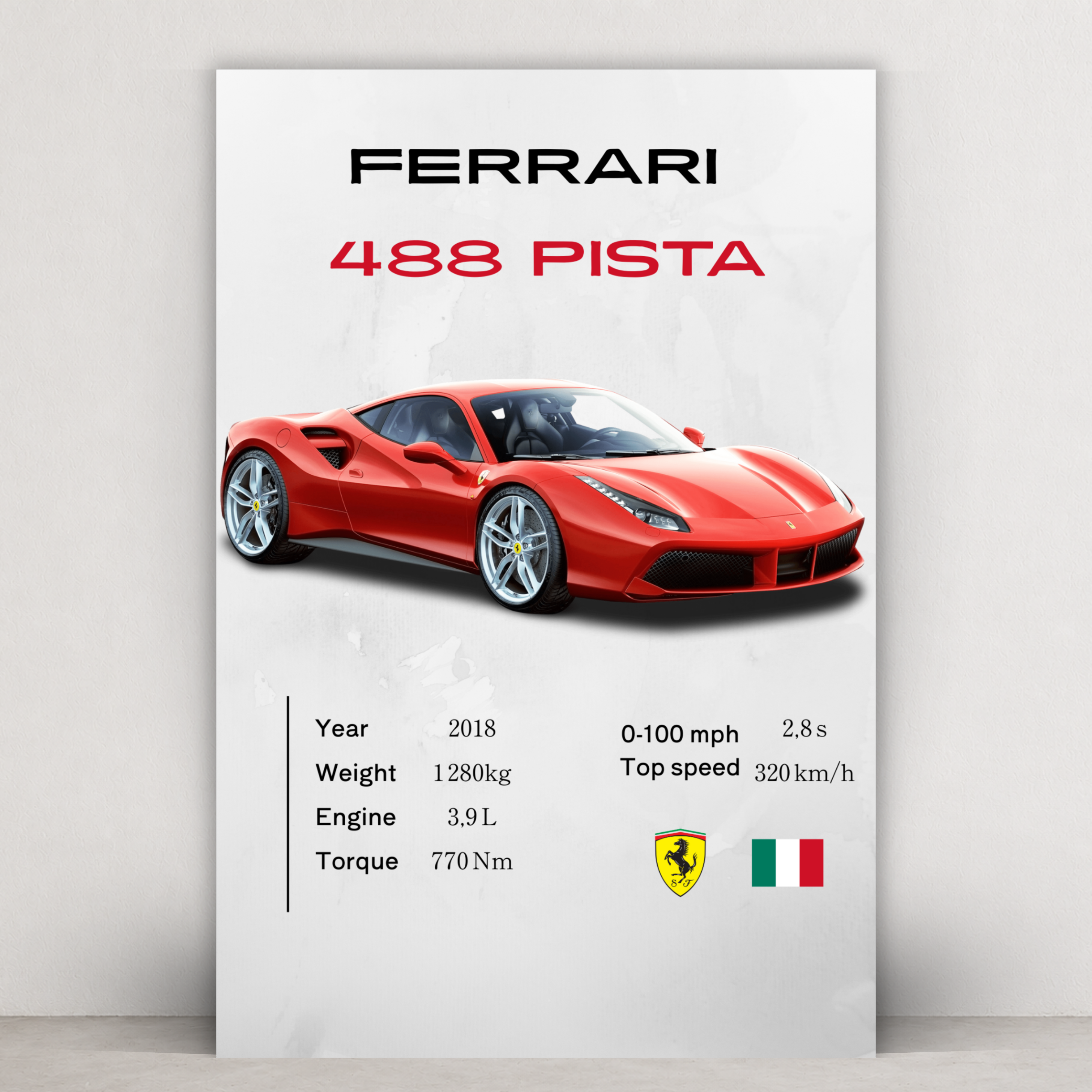 Ferrari 488 Pista - Model Series