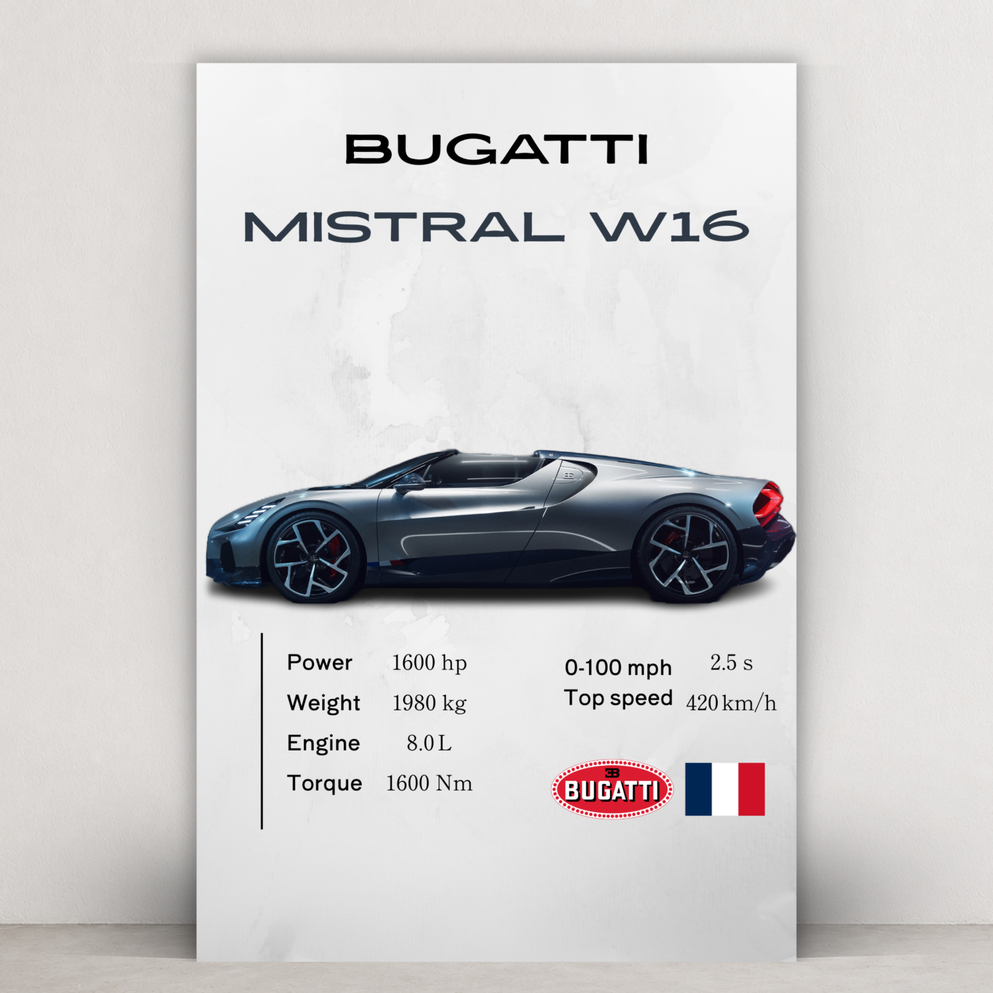 Bugatti Mistral W16 - Model Series