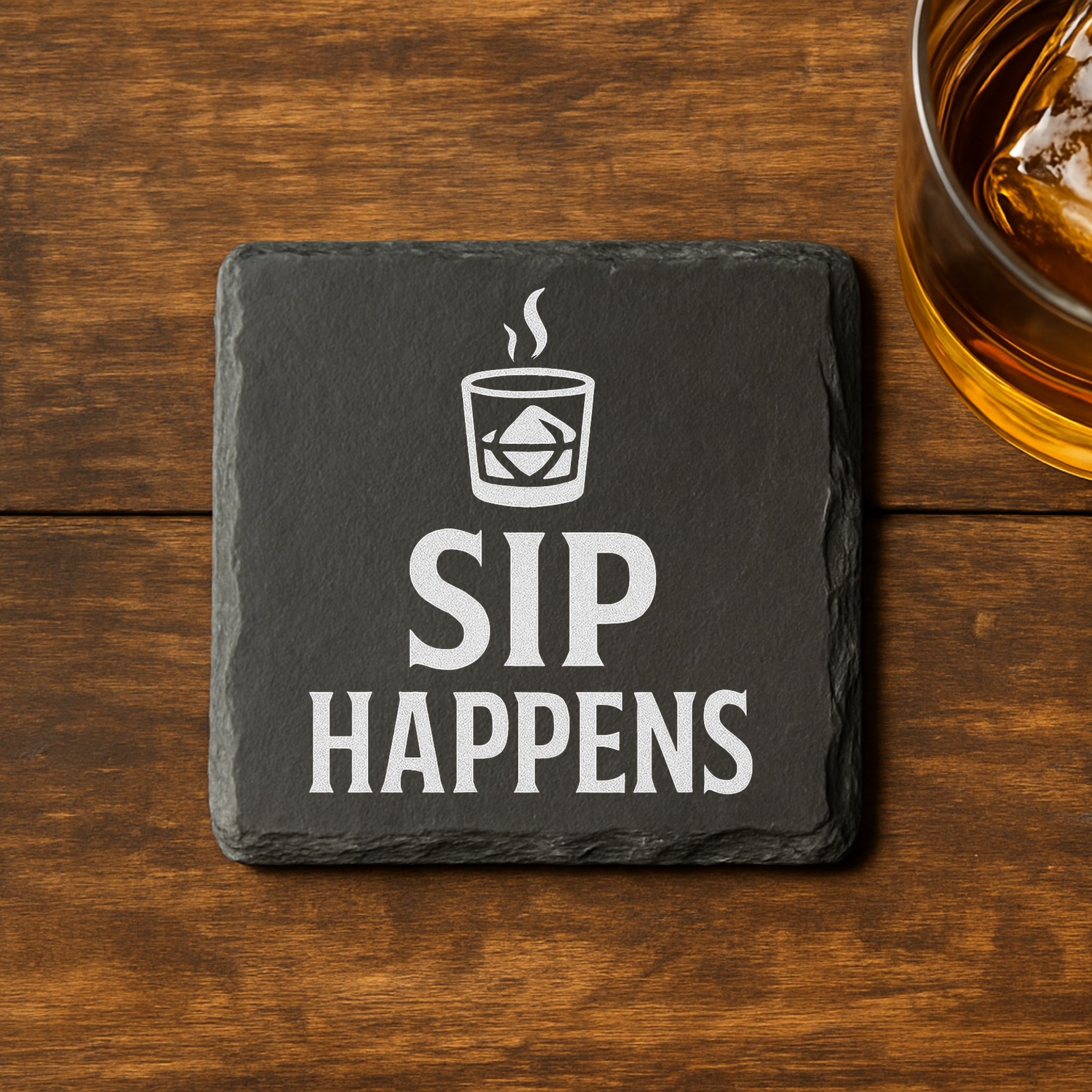 Whiskey Lover Coasters - Slate Coaster 4 Pack