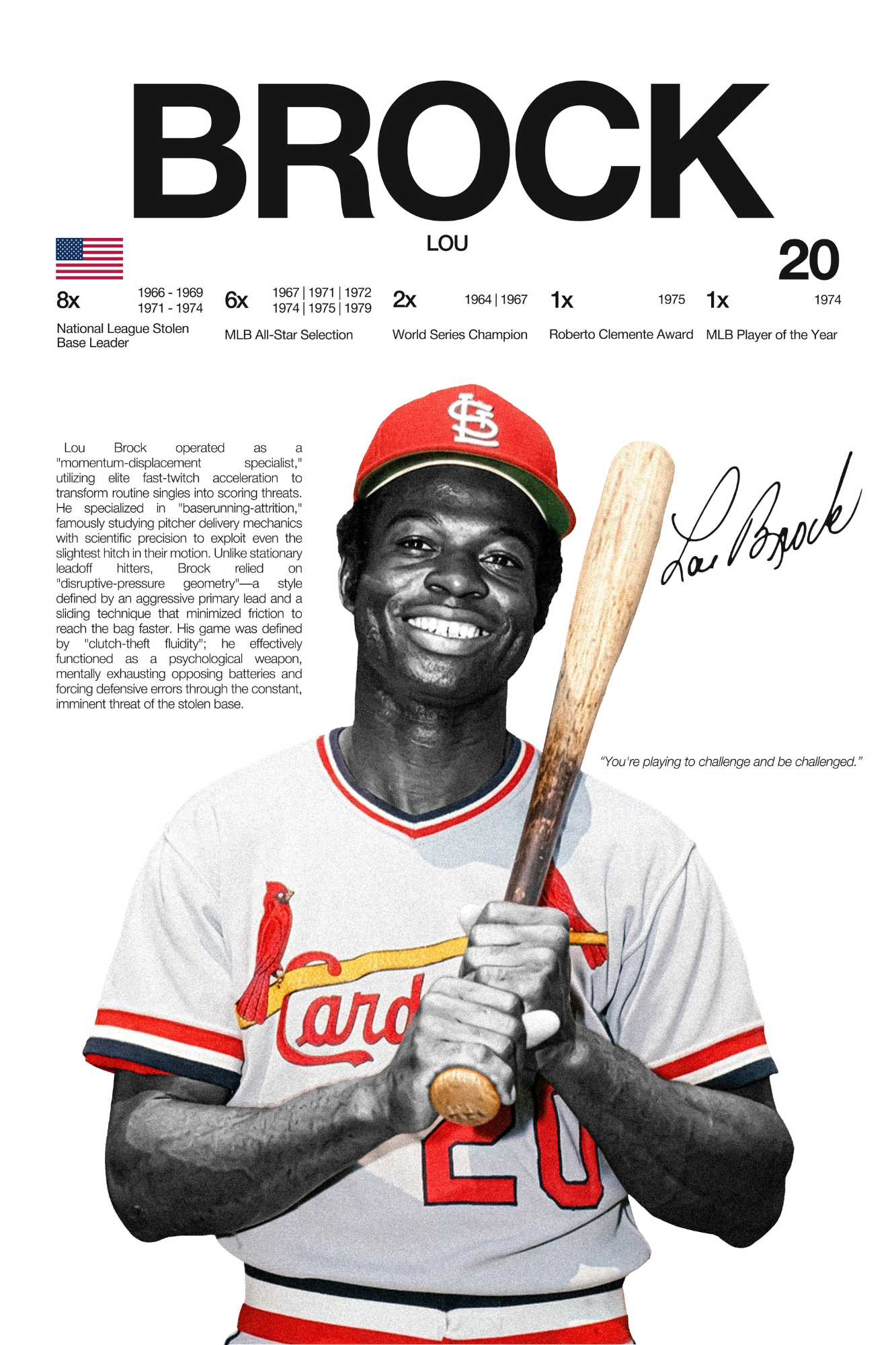 Lou Brock - Hardline Series