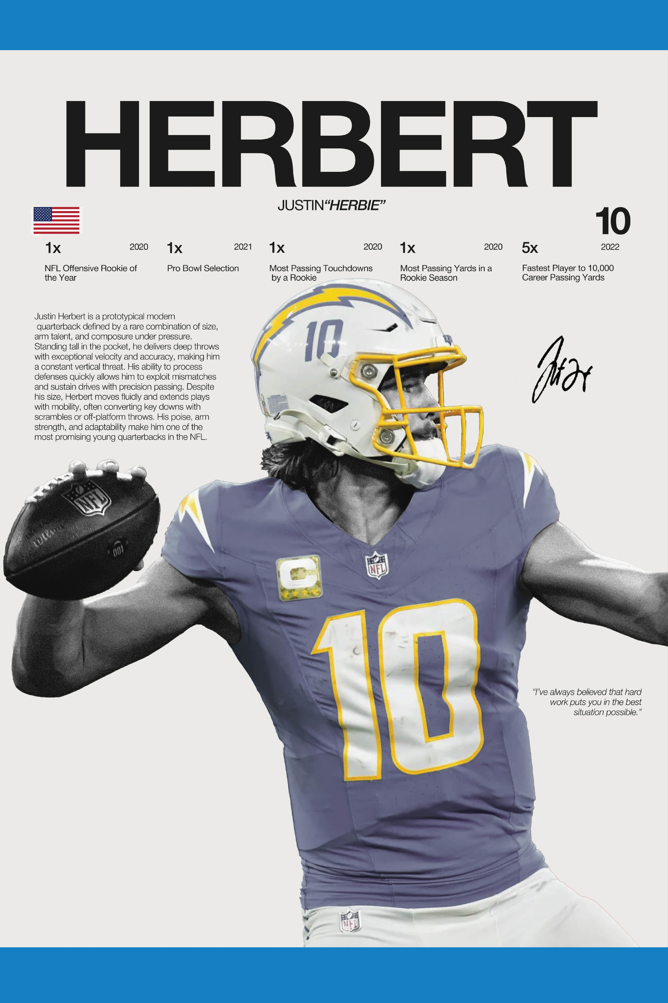 Justin Herbert - Hardline Series 2