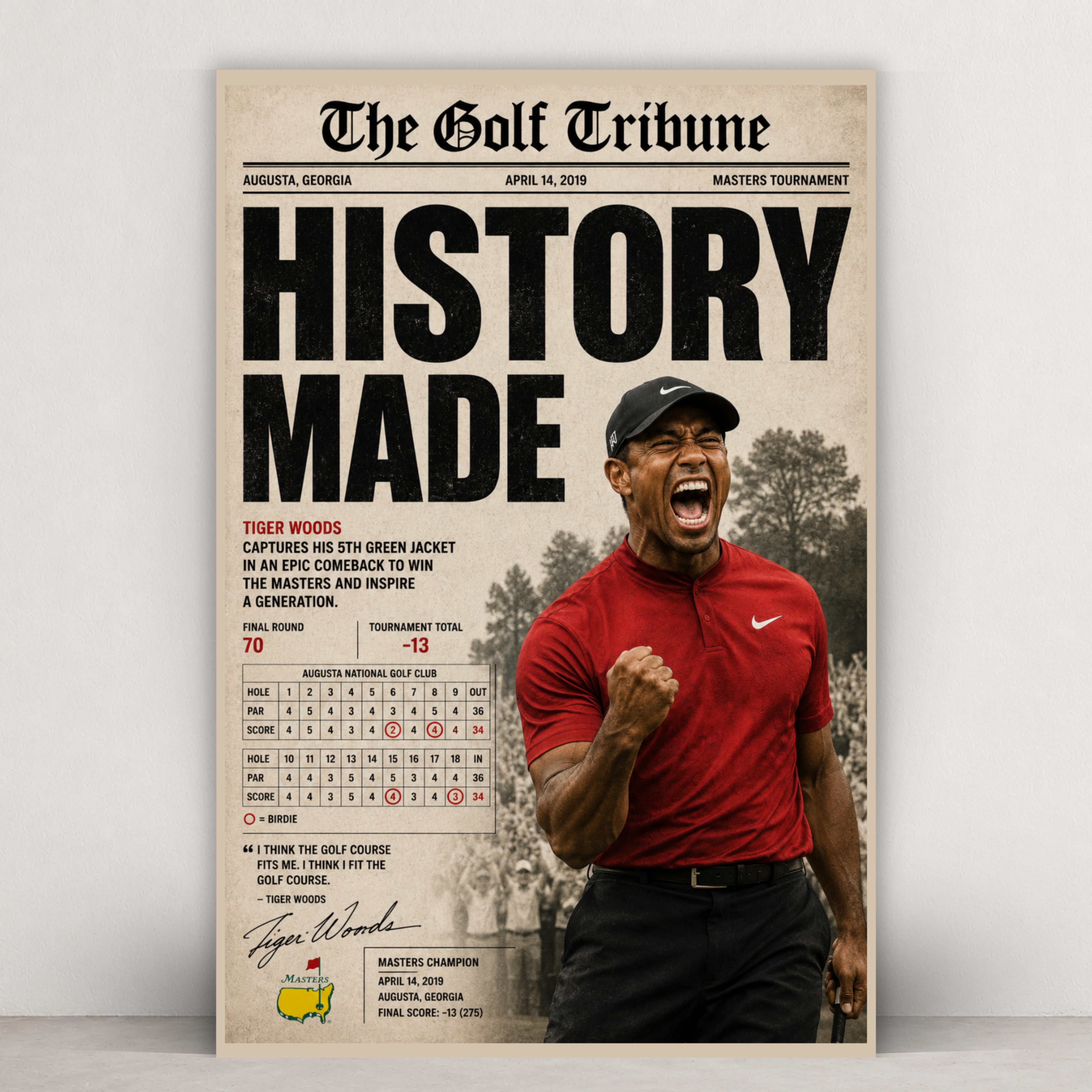 History Made - Tiger Woods