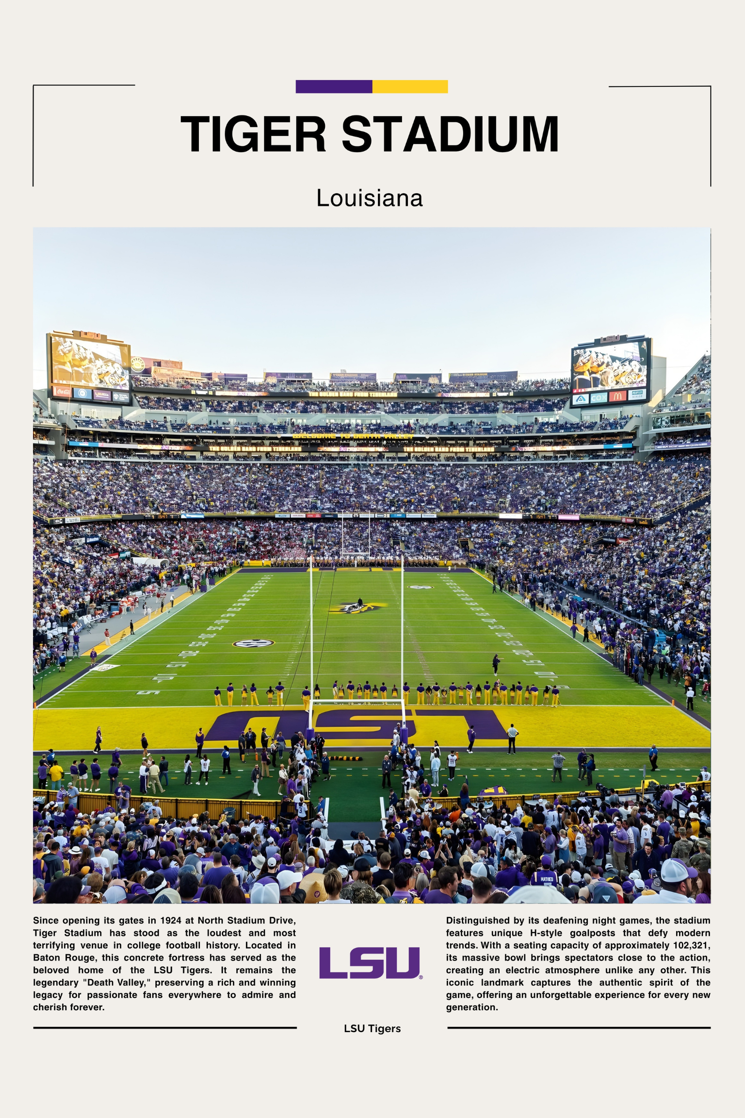 Tiger Stadium - LSU Tigers - Stadium Series