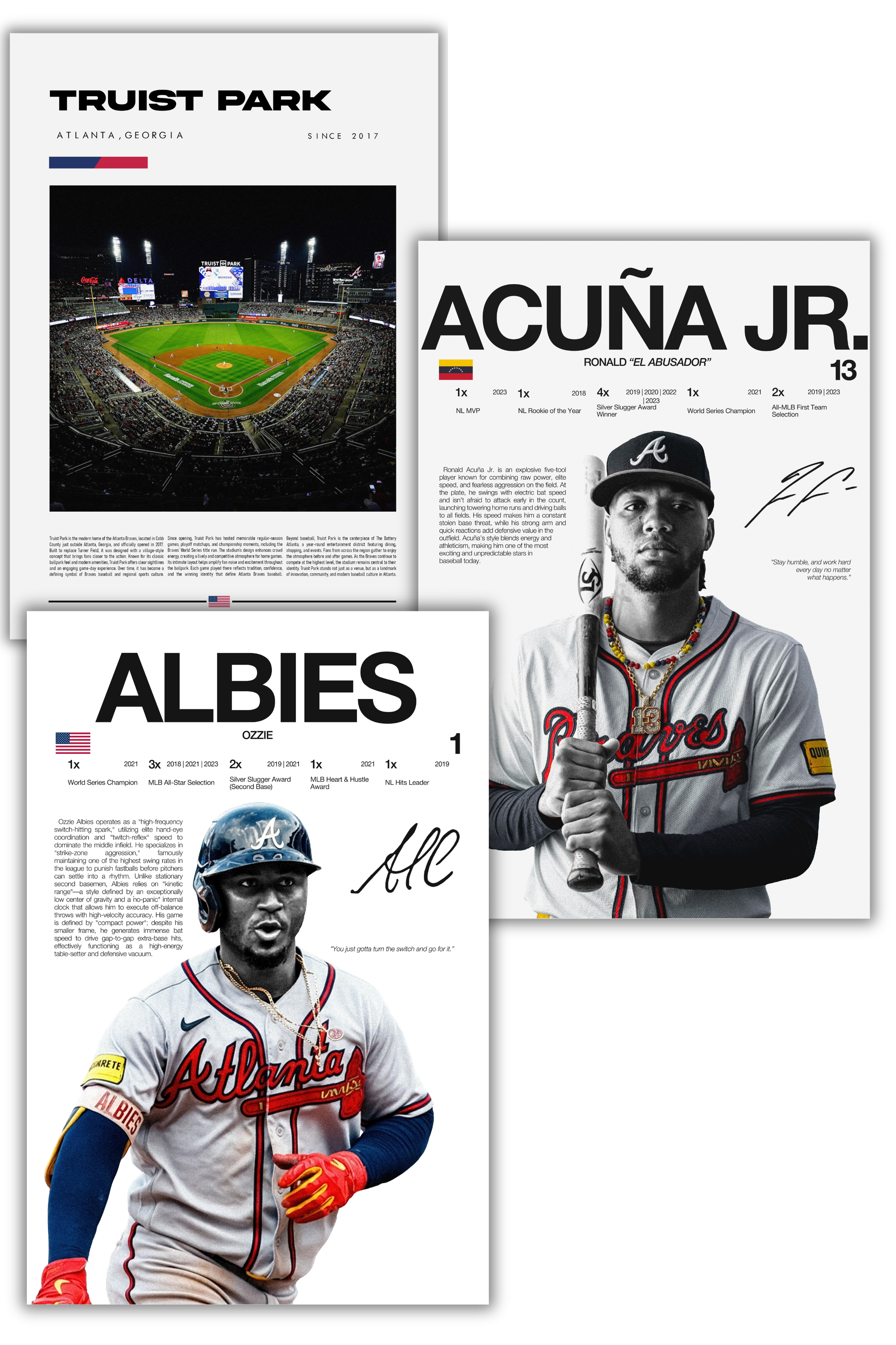Atlanta Braves Baseball Bundle (2) - 3 Pack