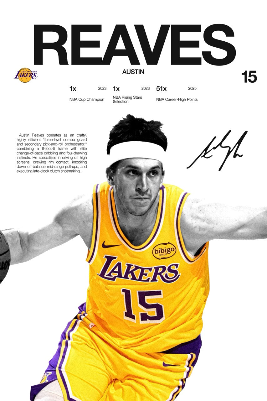 Los Angeles Lakers - 3 Pack - Luka, Reaves, Lakers Logo
