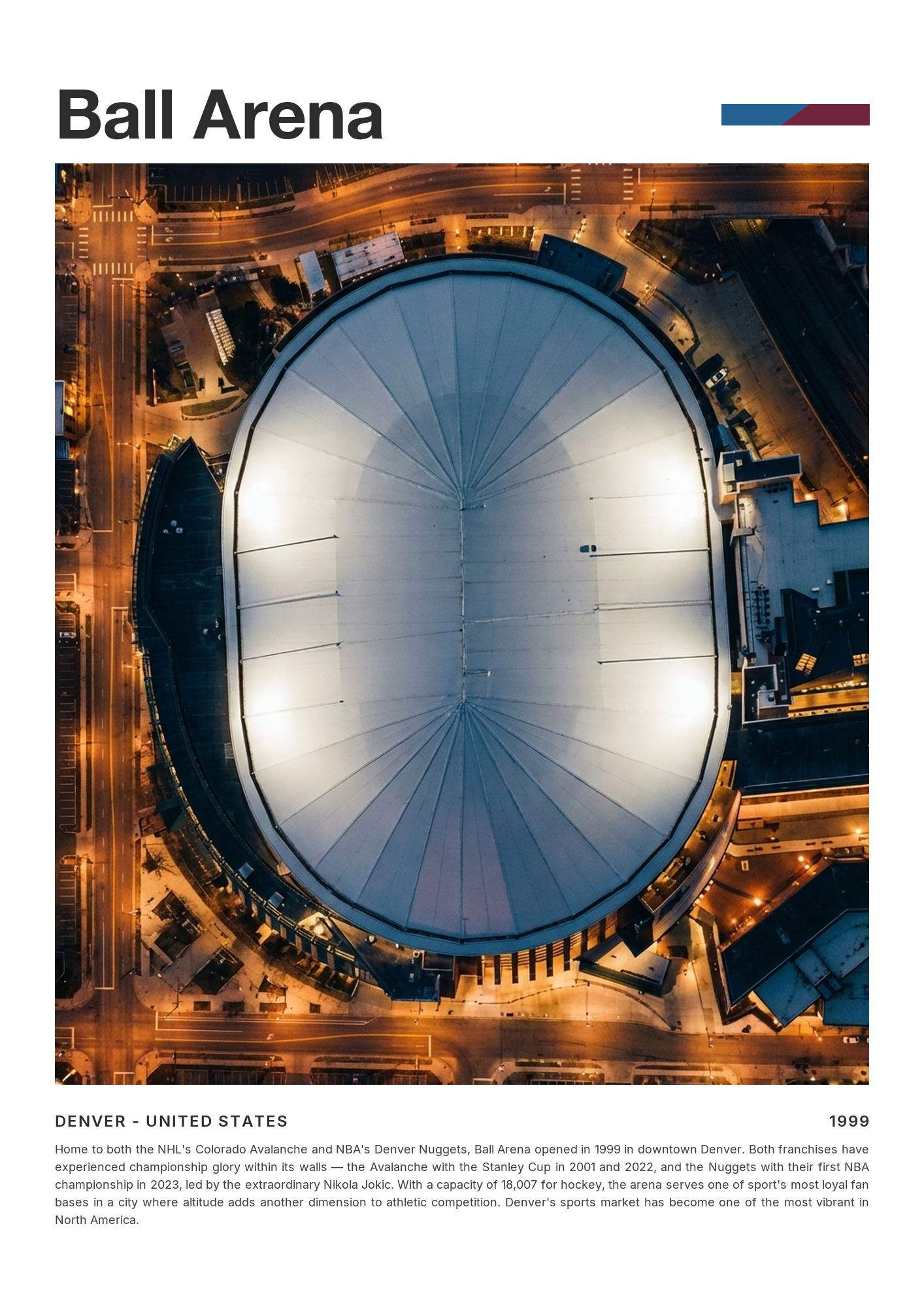 Ball Arena - Colorado Avalanche - Stadium Series