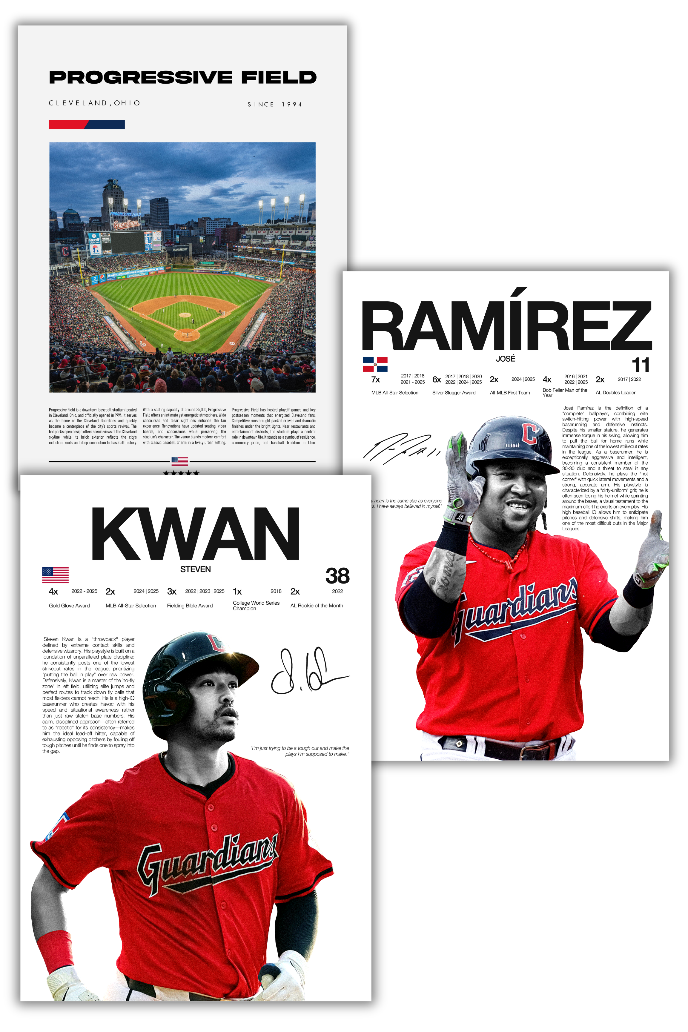 Cleveland Guardians Baseball Bundle - 3 Pack