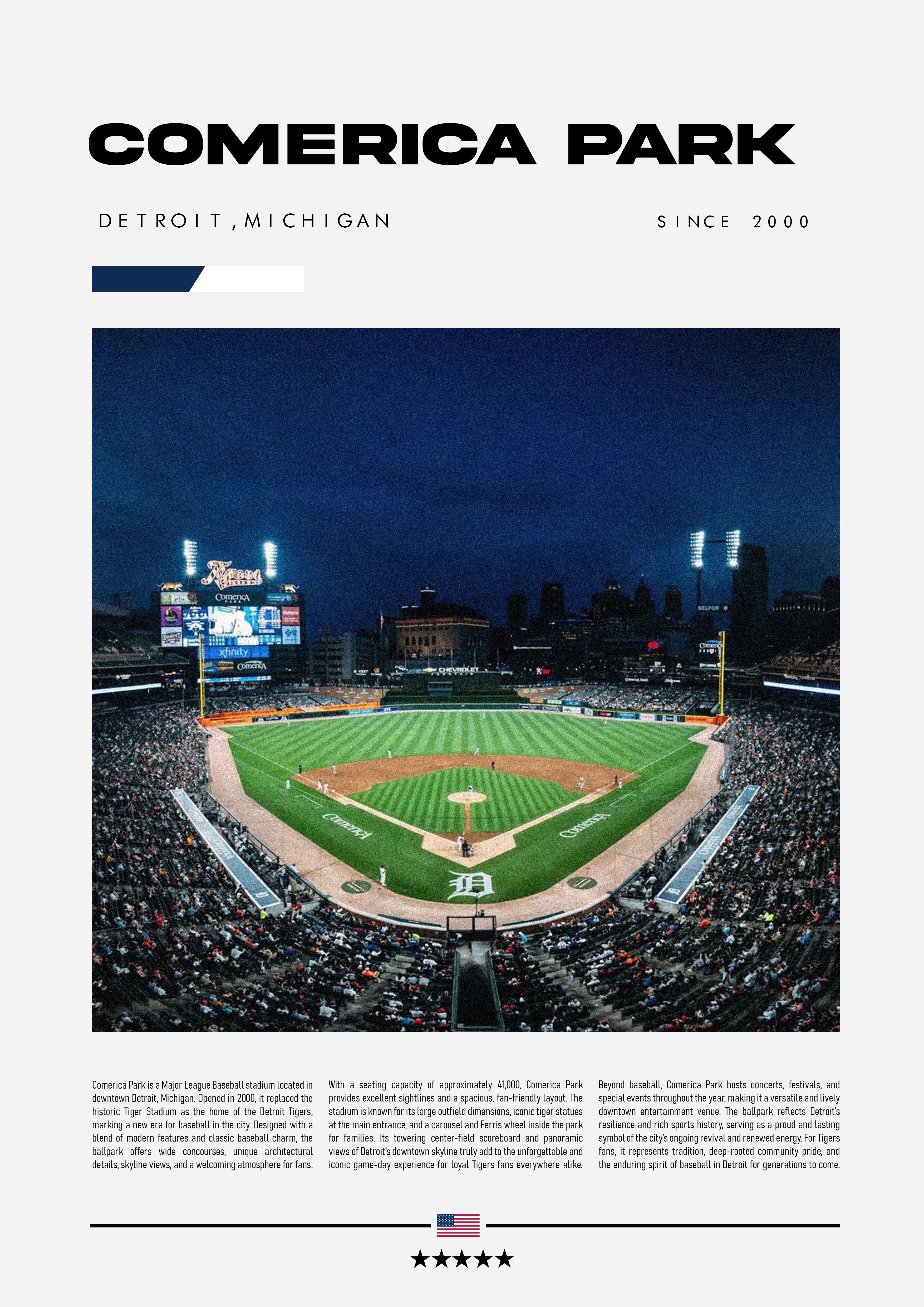 Comerica Park - Detroit Tigers - Stadium Series