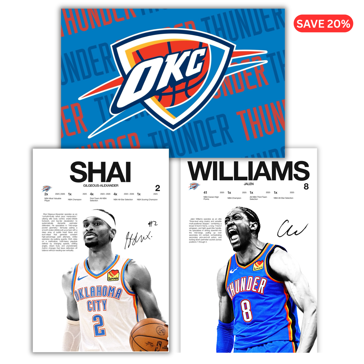 Oklahoma City Thunder - 3 Pack