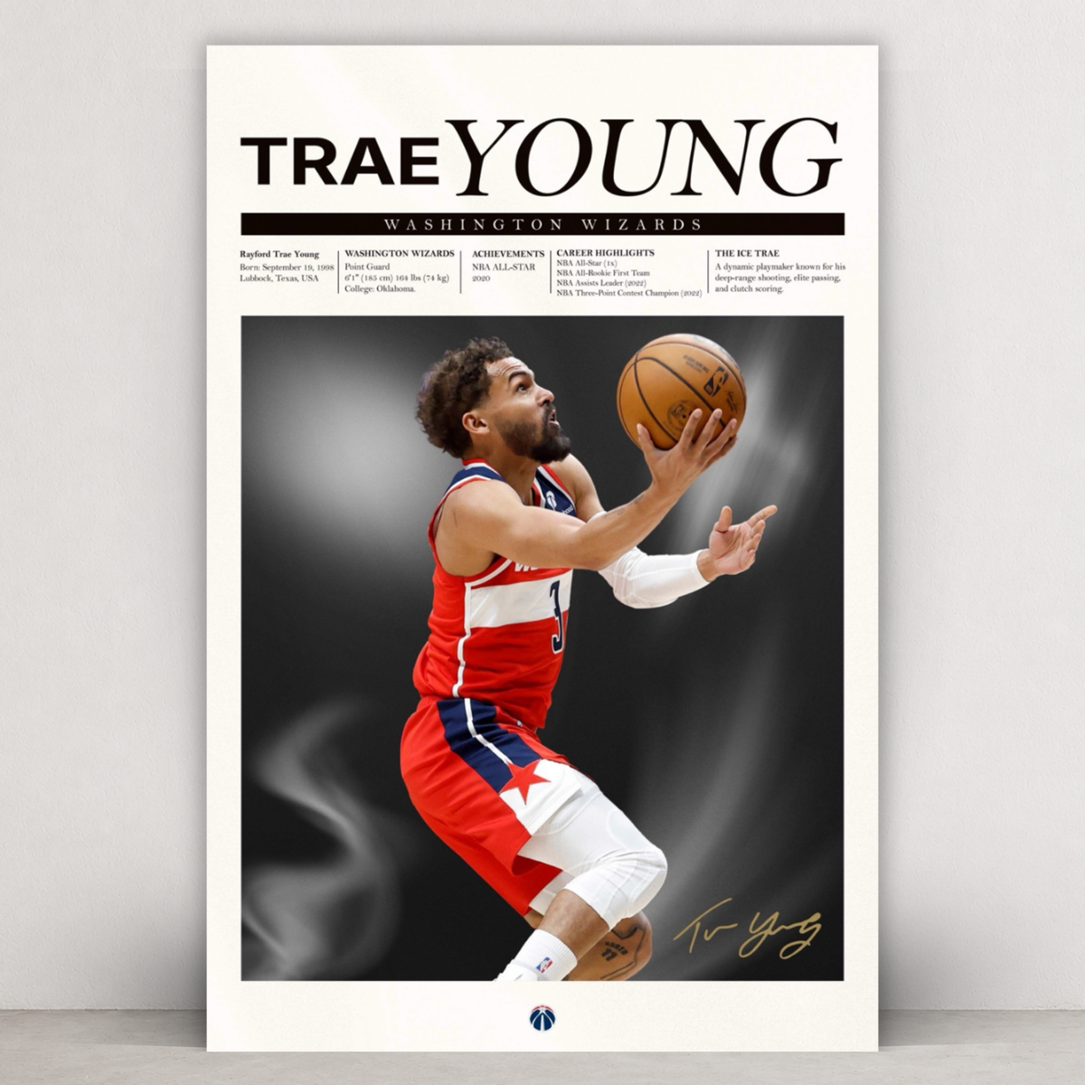Trae Young - Newsprint Series