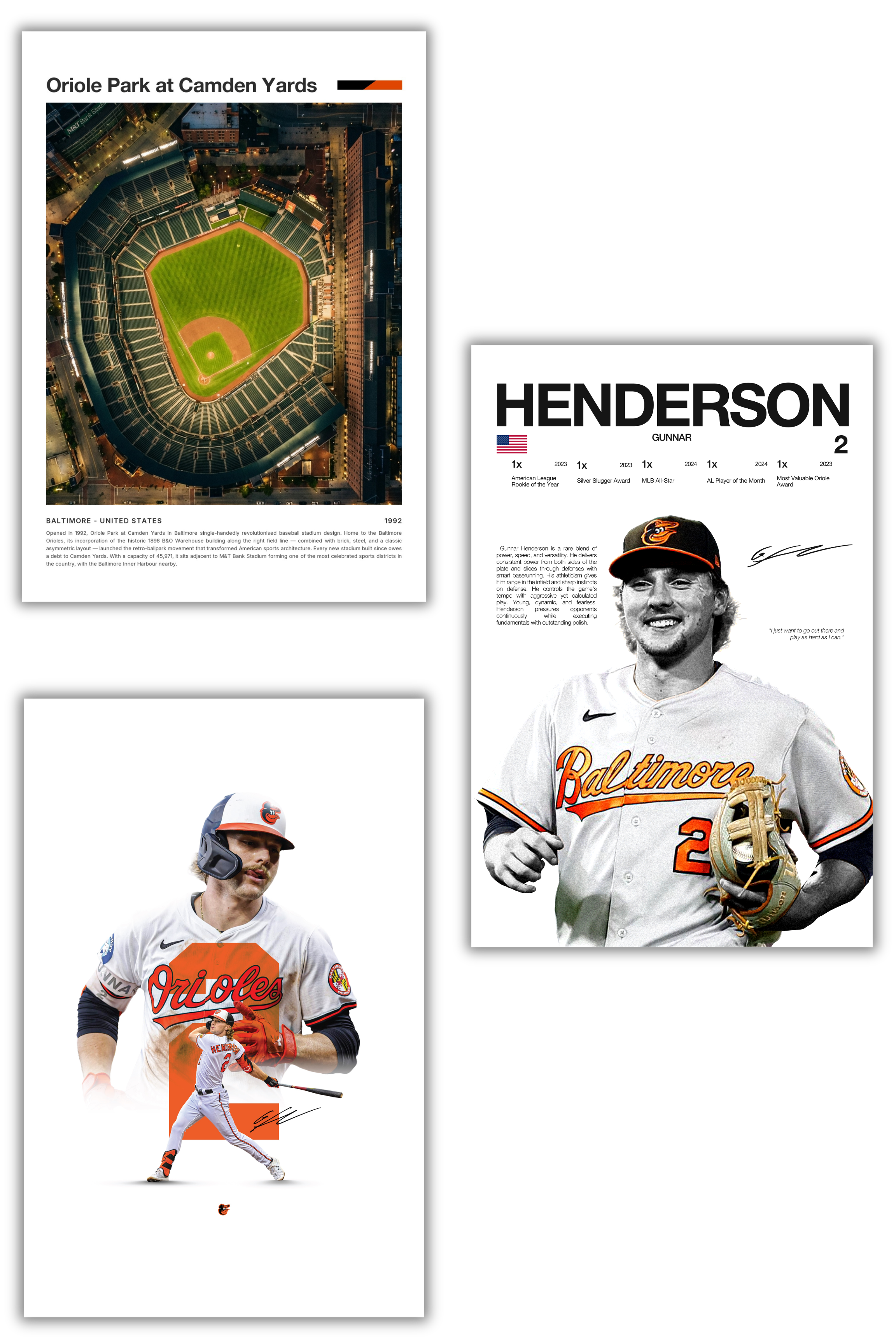 Gunnar Henderson Baseball Bundle - 3 Pack