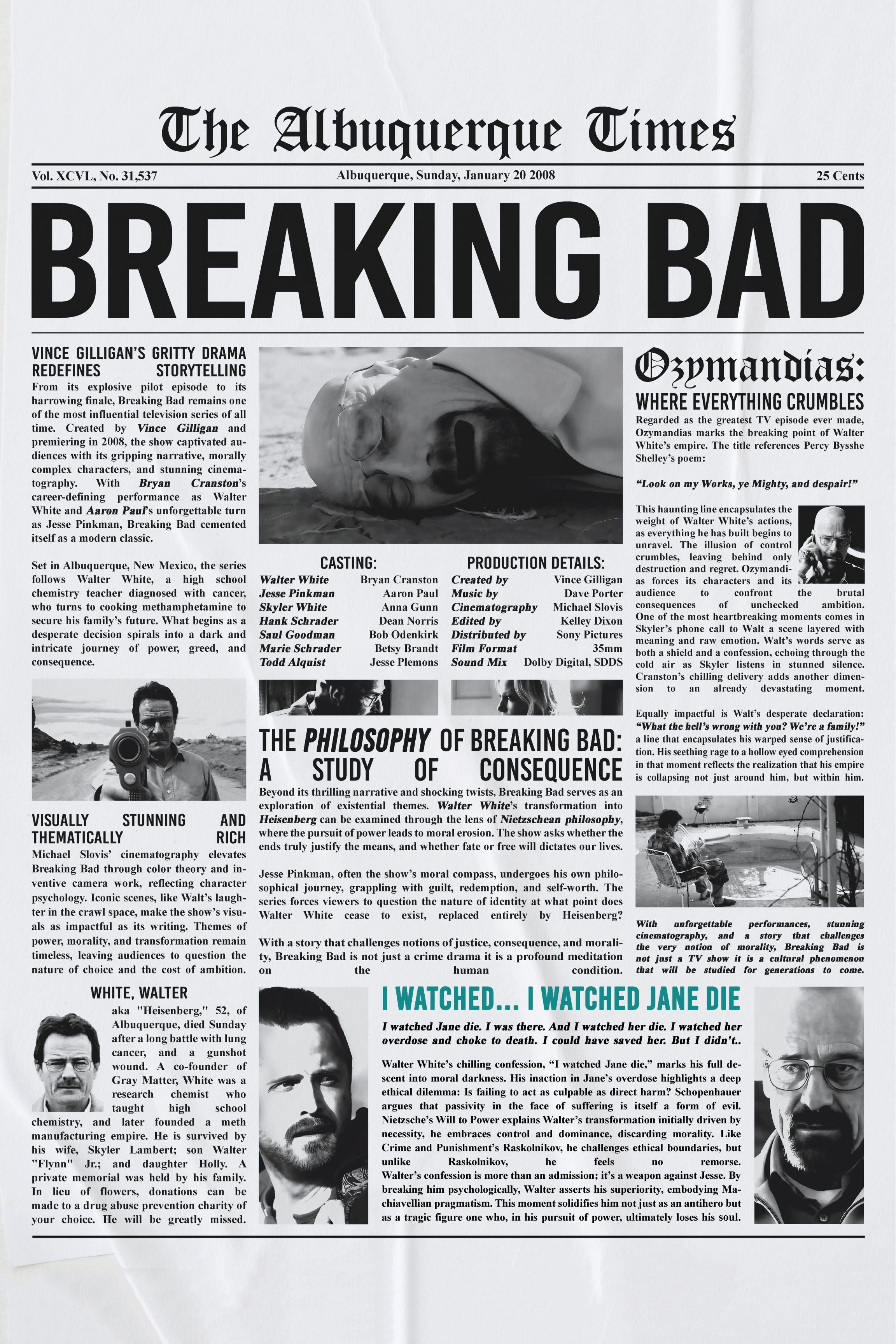 BREAKING BAD - NEWSPRINT