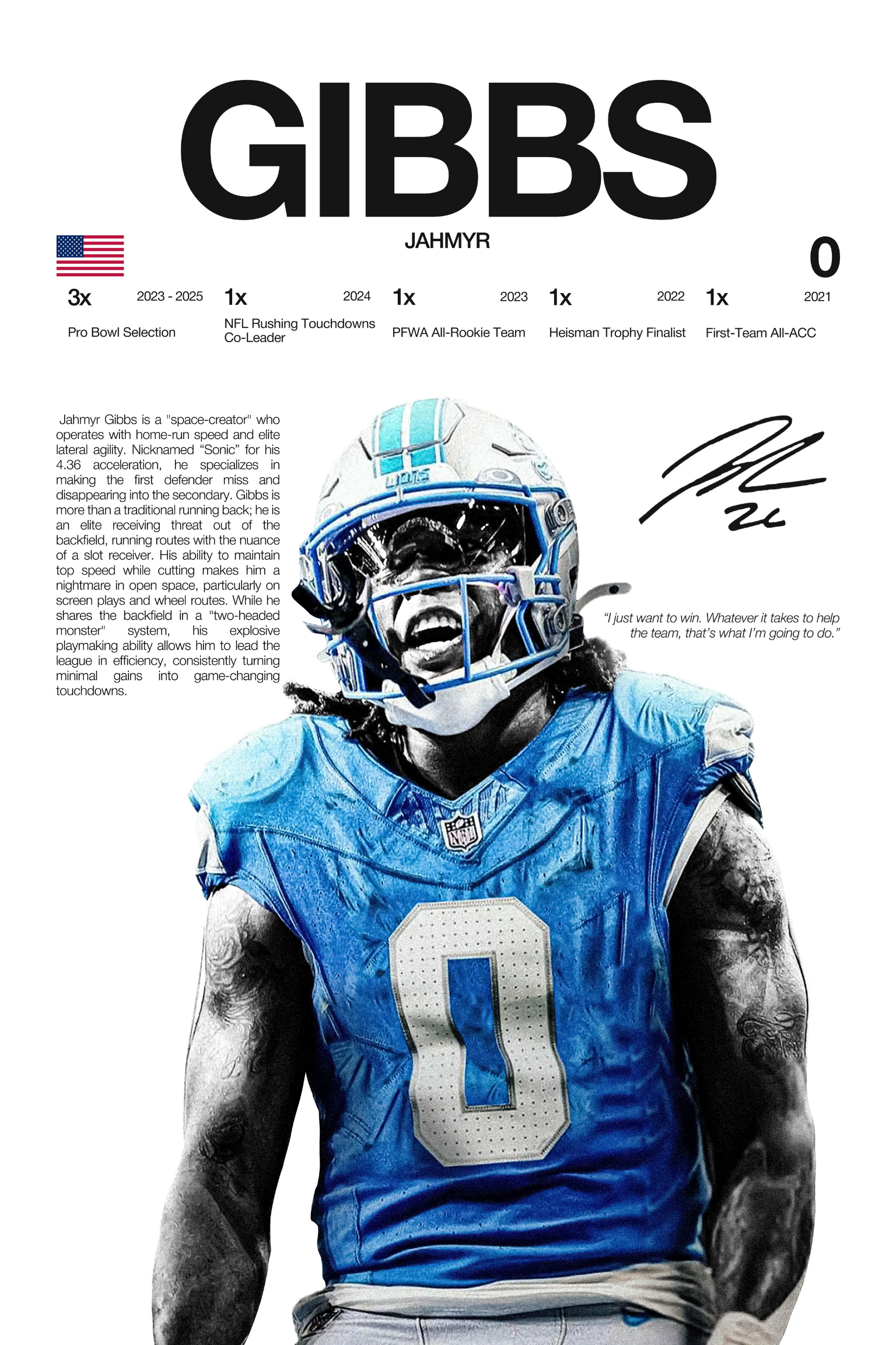 JAHMYR GIBBS - HARDLINE SERIES