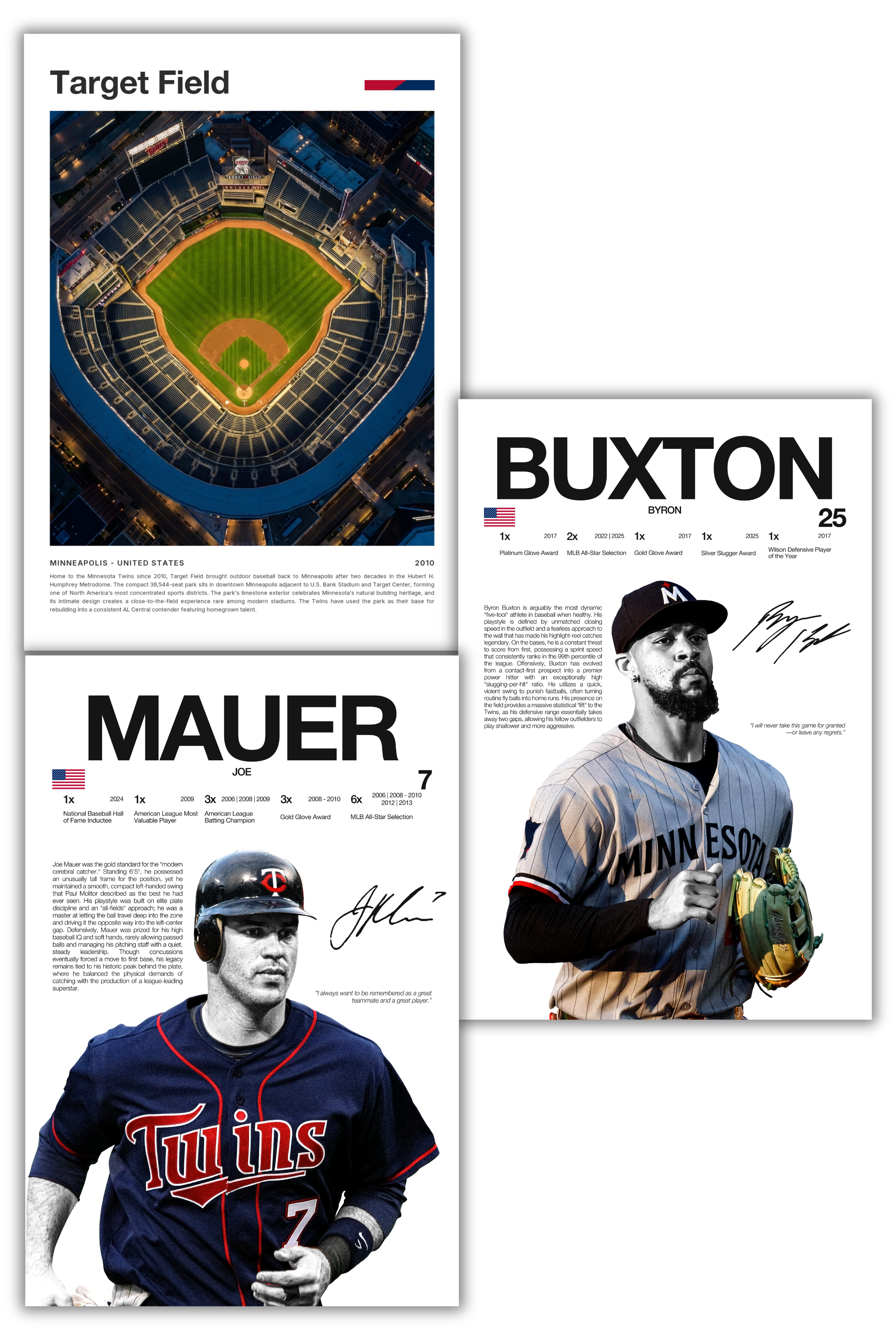 Minnesota Twins Baseball Bundle - 3 Pack