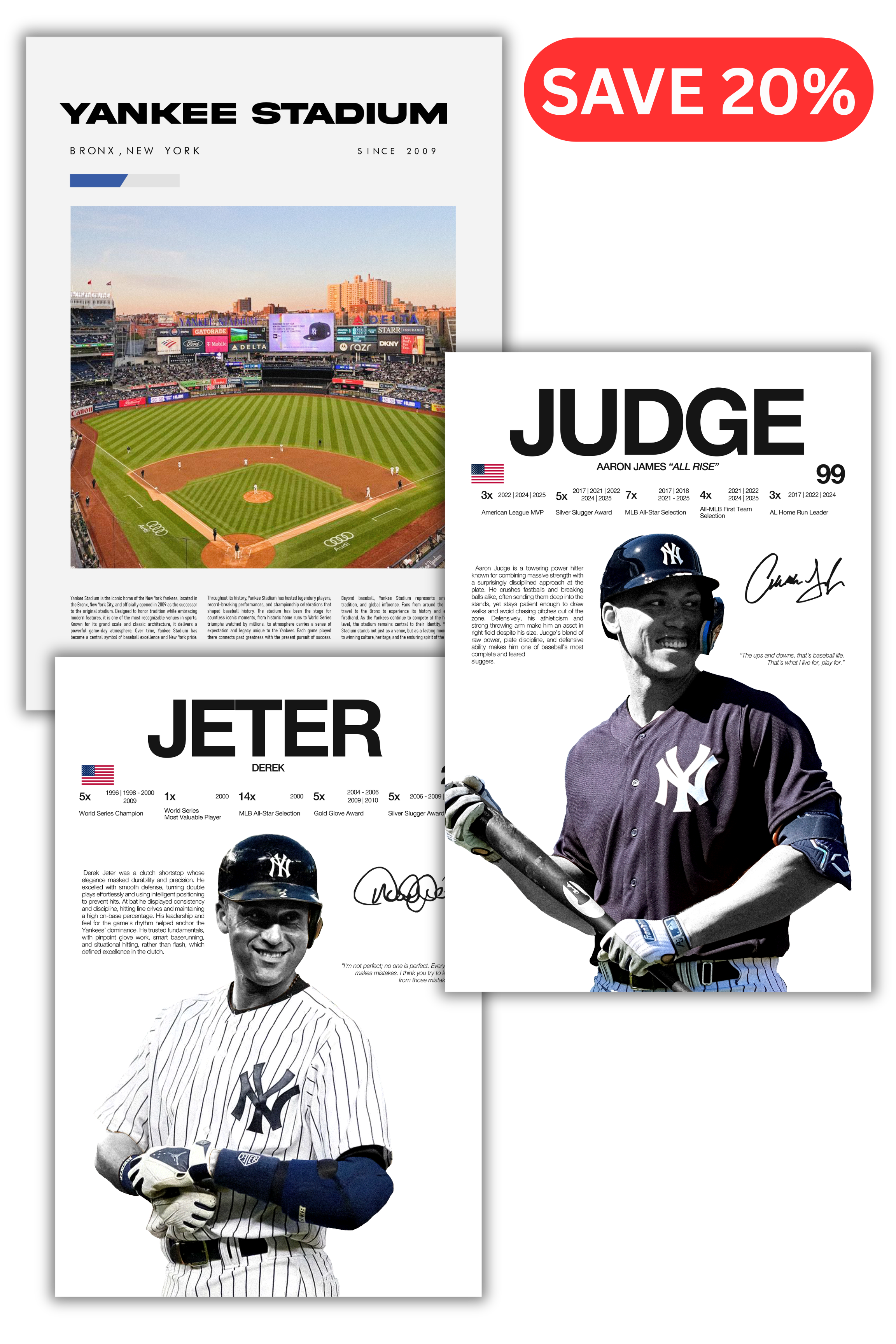 New York Yankees Baseball Bundle - 3 Pack