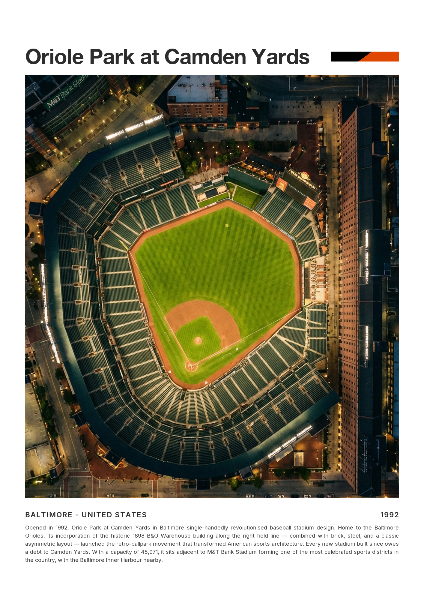 Oriole Park at Camden Yards - Baltimore Orioles - Stadium Series