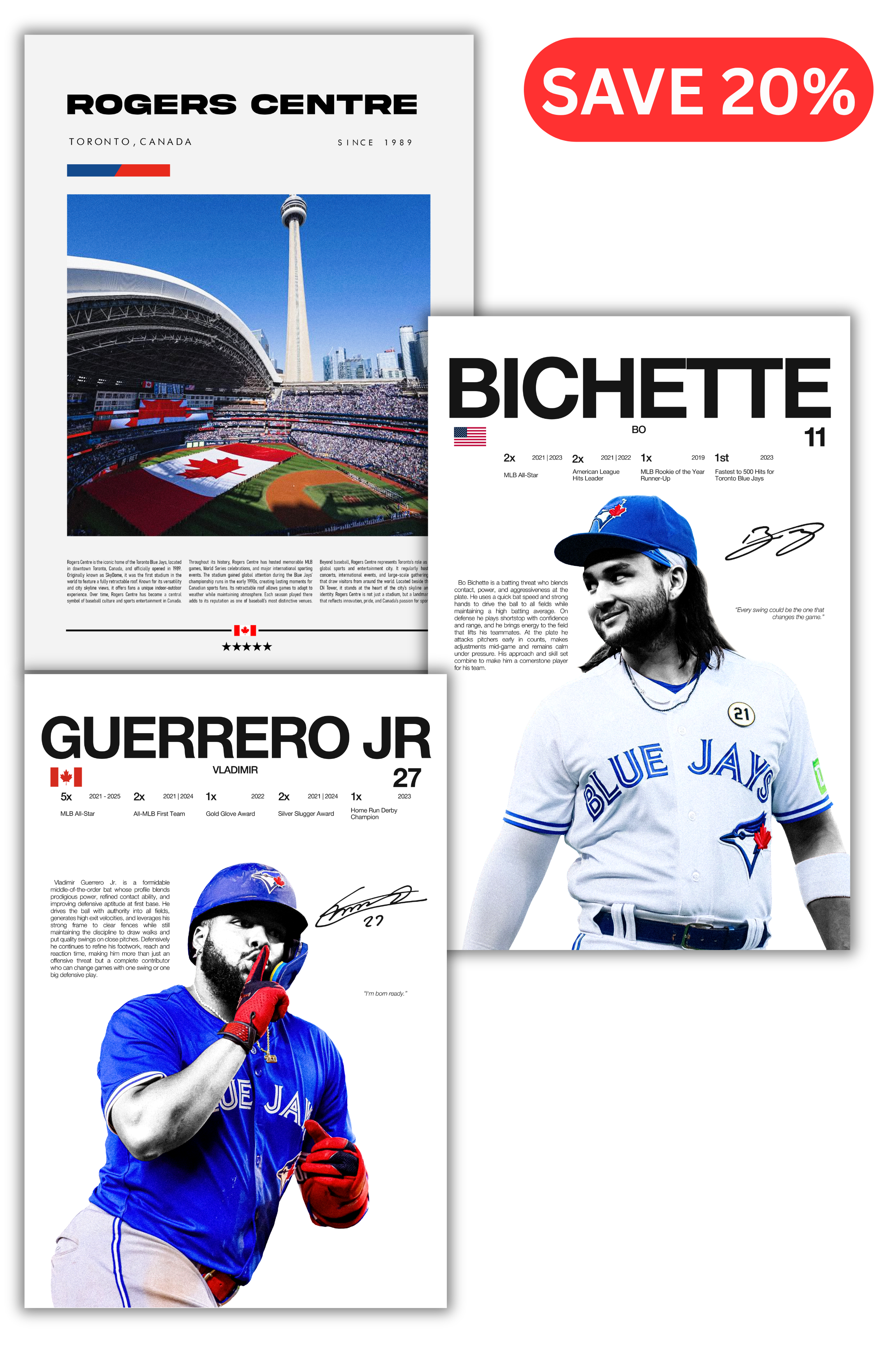 Toronto Blue Jays Baseball Bundle - 3 Pack