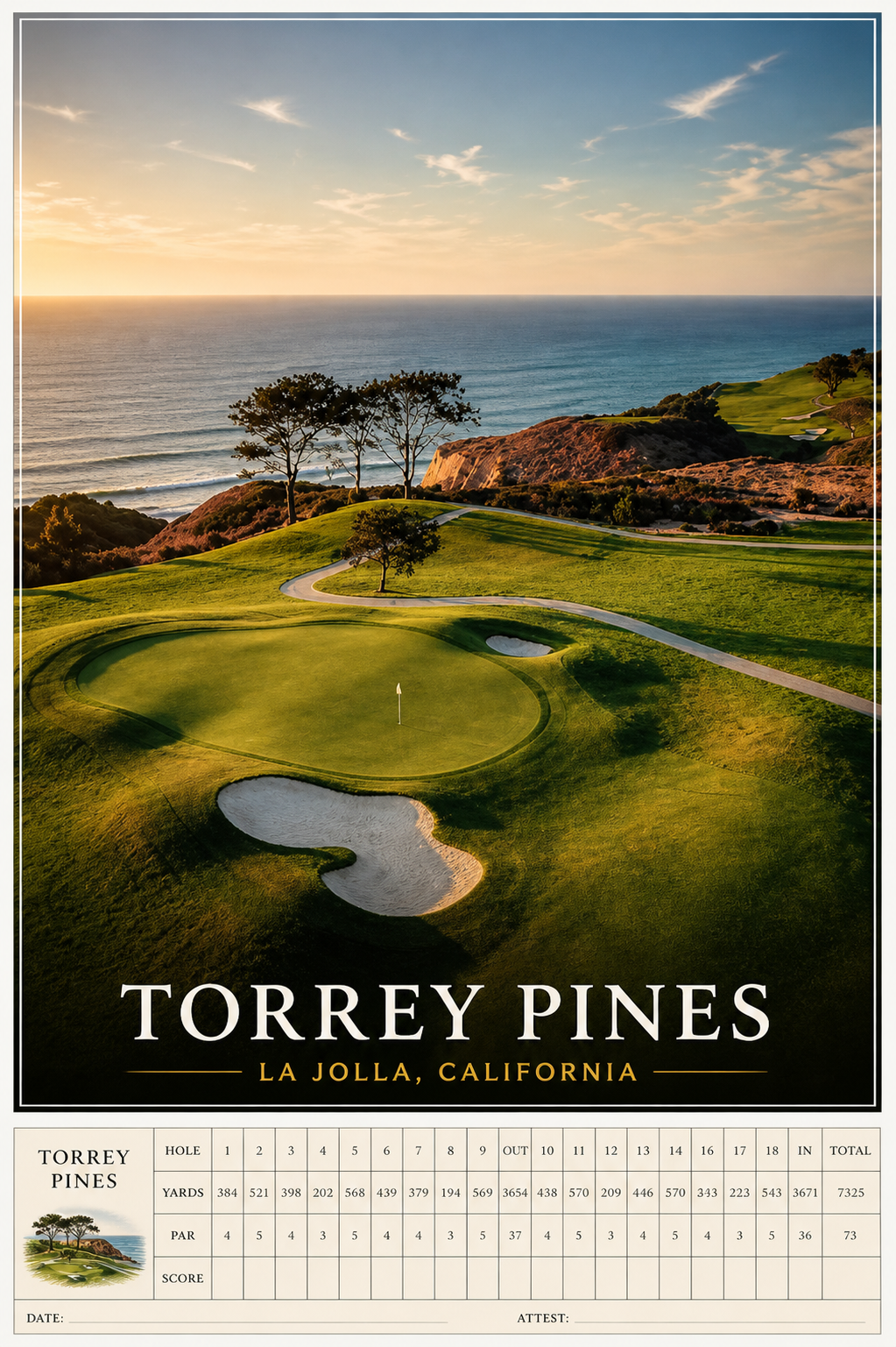 Torrey Pines - Scorecard