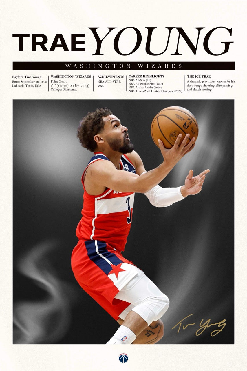 Trae Young - Newsprint Series