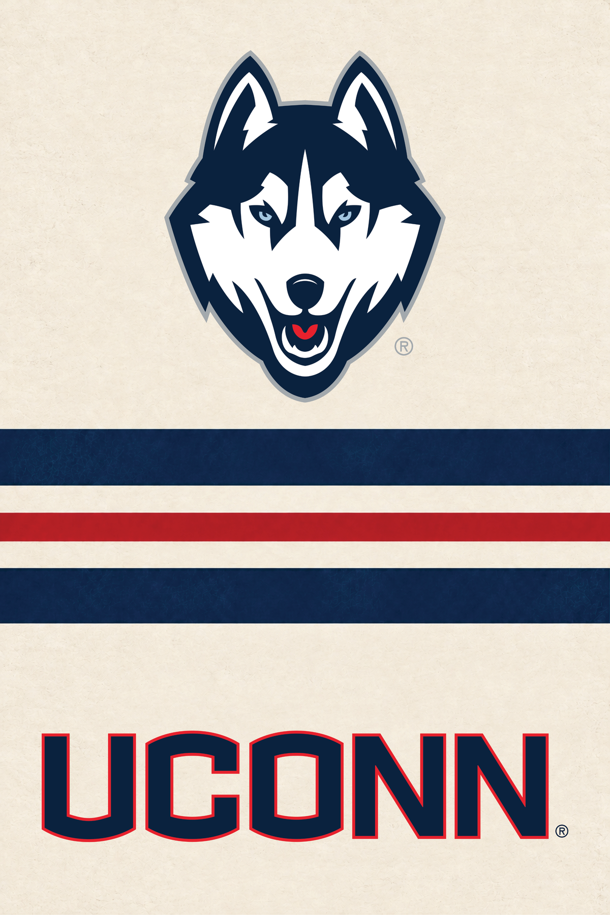 UConn Vintage Stripes
