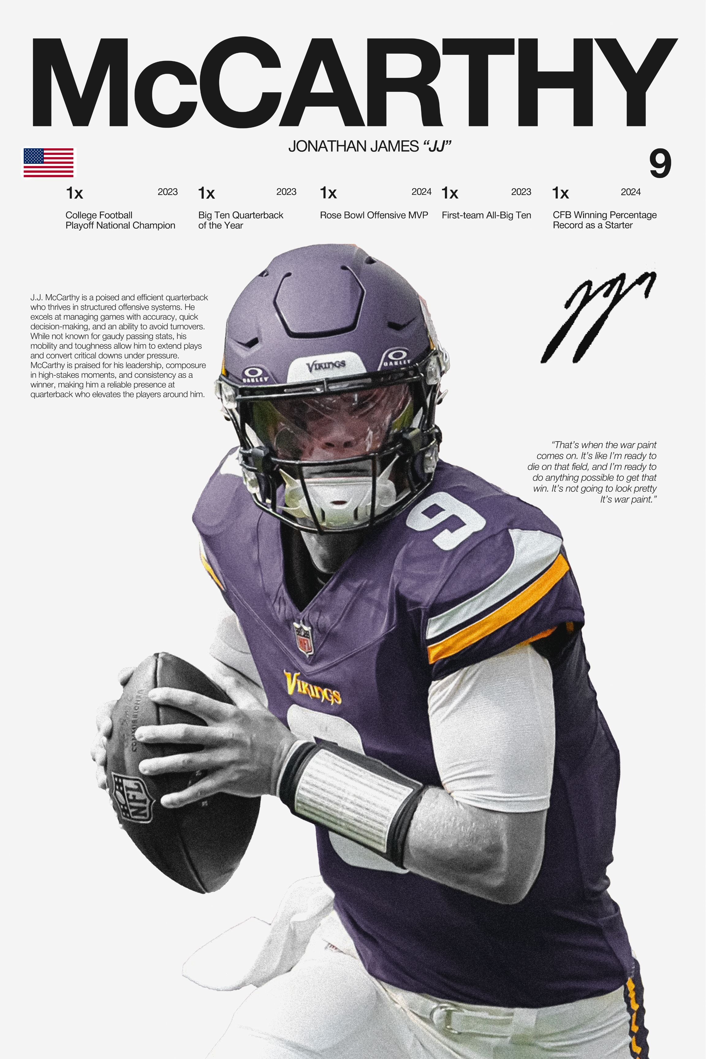 JJ McCarthy - Hardline Series