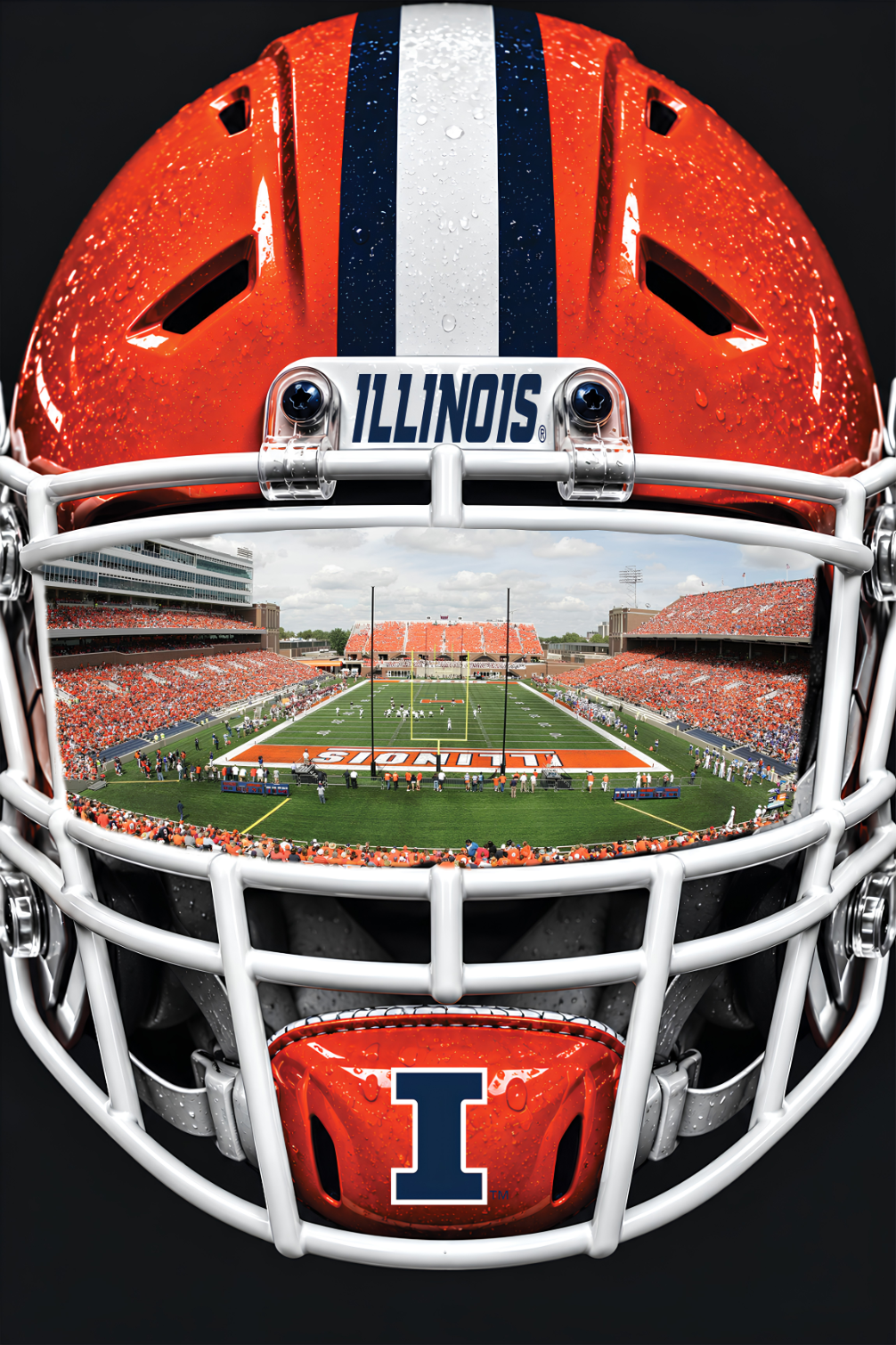 Illinois Football Helmet