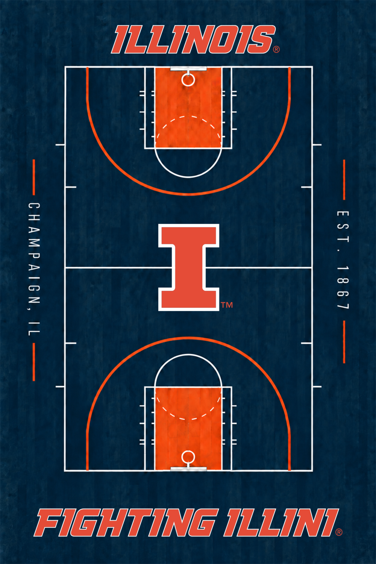 Illinois Basketball Court