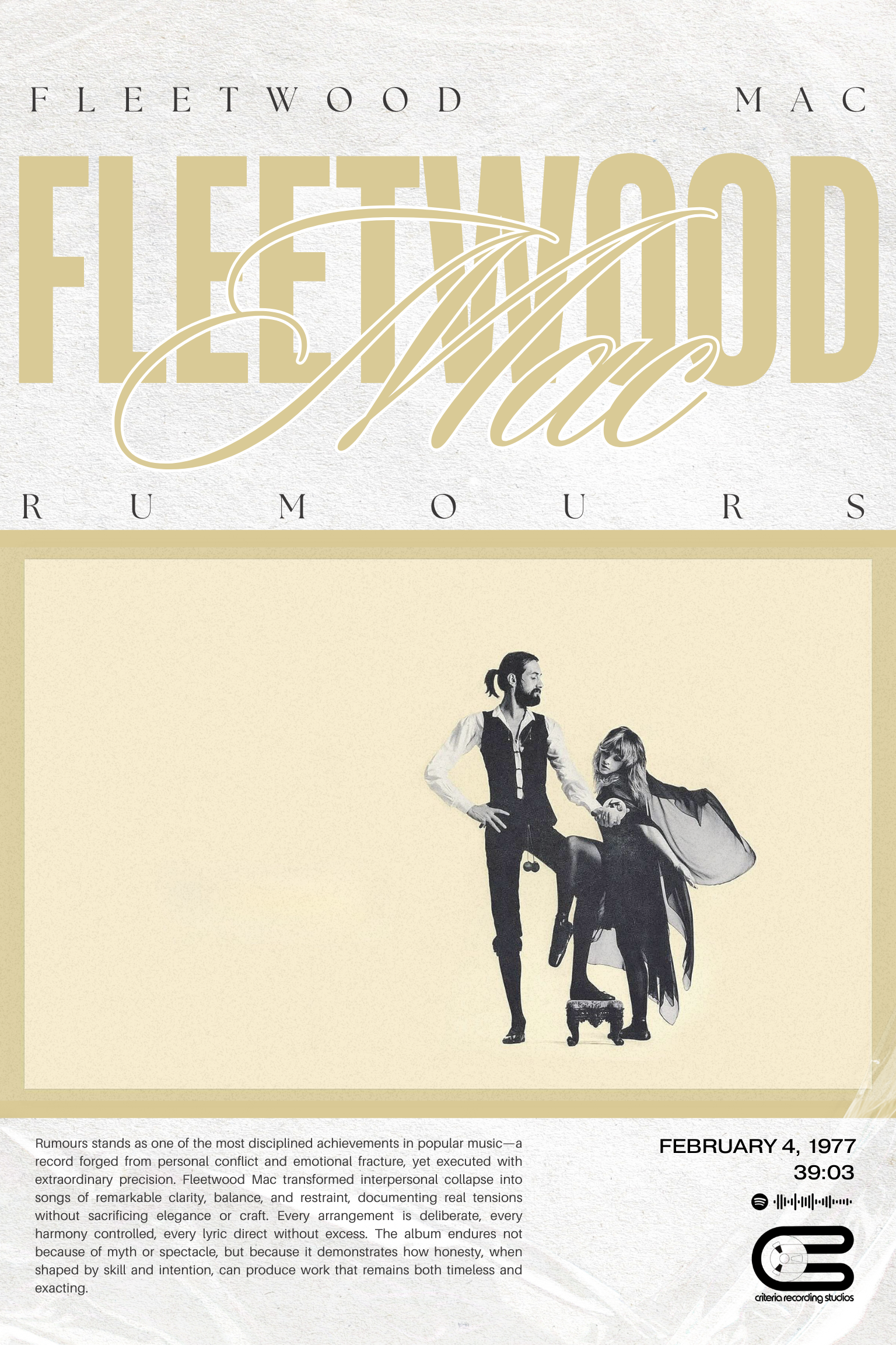 FLEETWOOD MAC - RUMOURS - INFOGRAPHIC