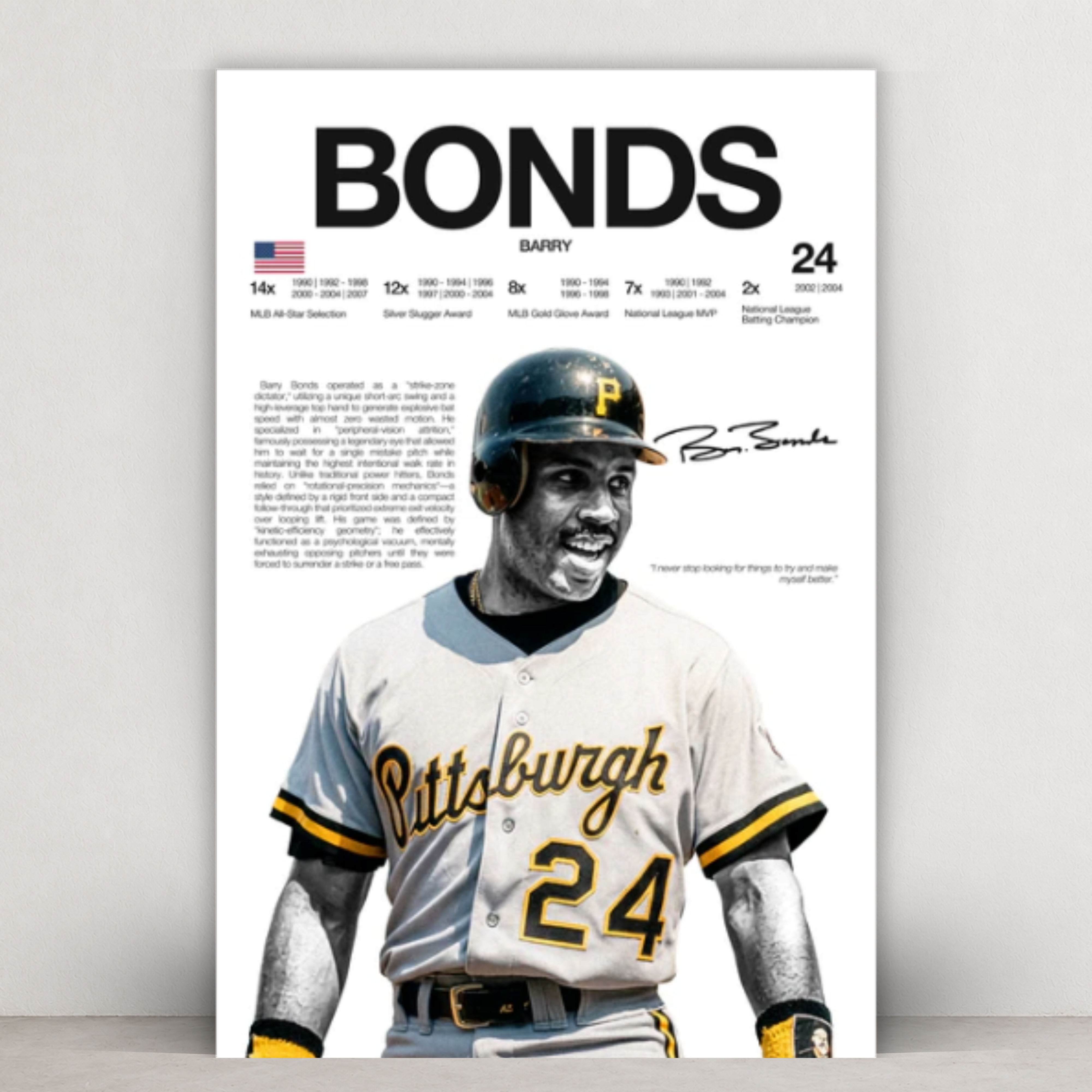 Barry bonds Pittsburgh - Hardline Series