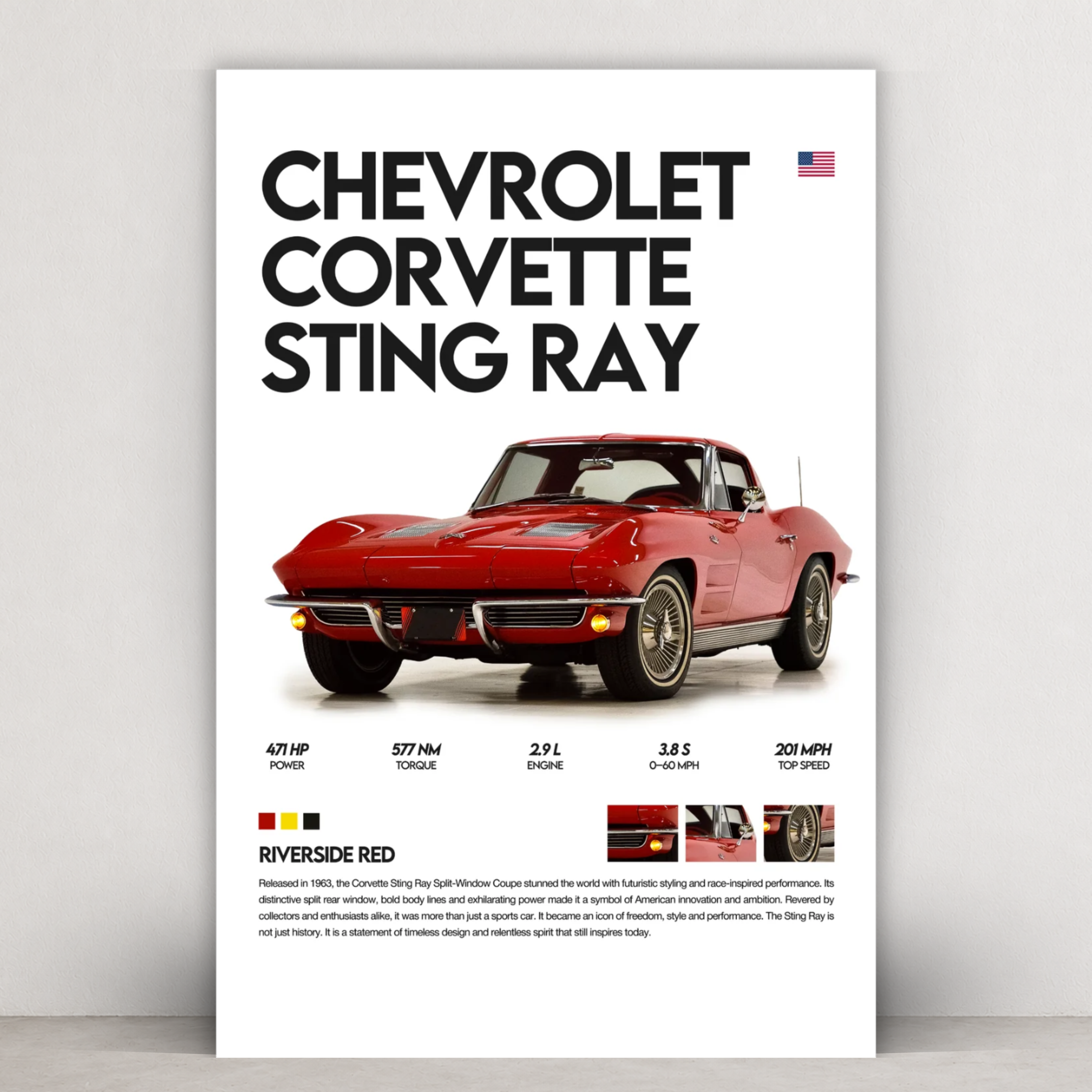 Chevrolet Corvette Sting Ray - Riverside Red