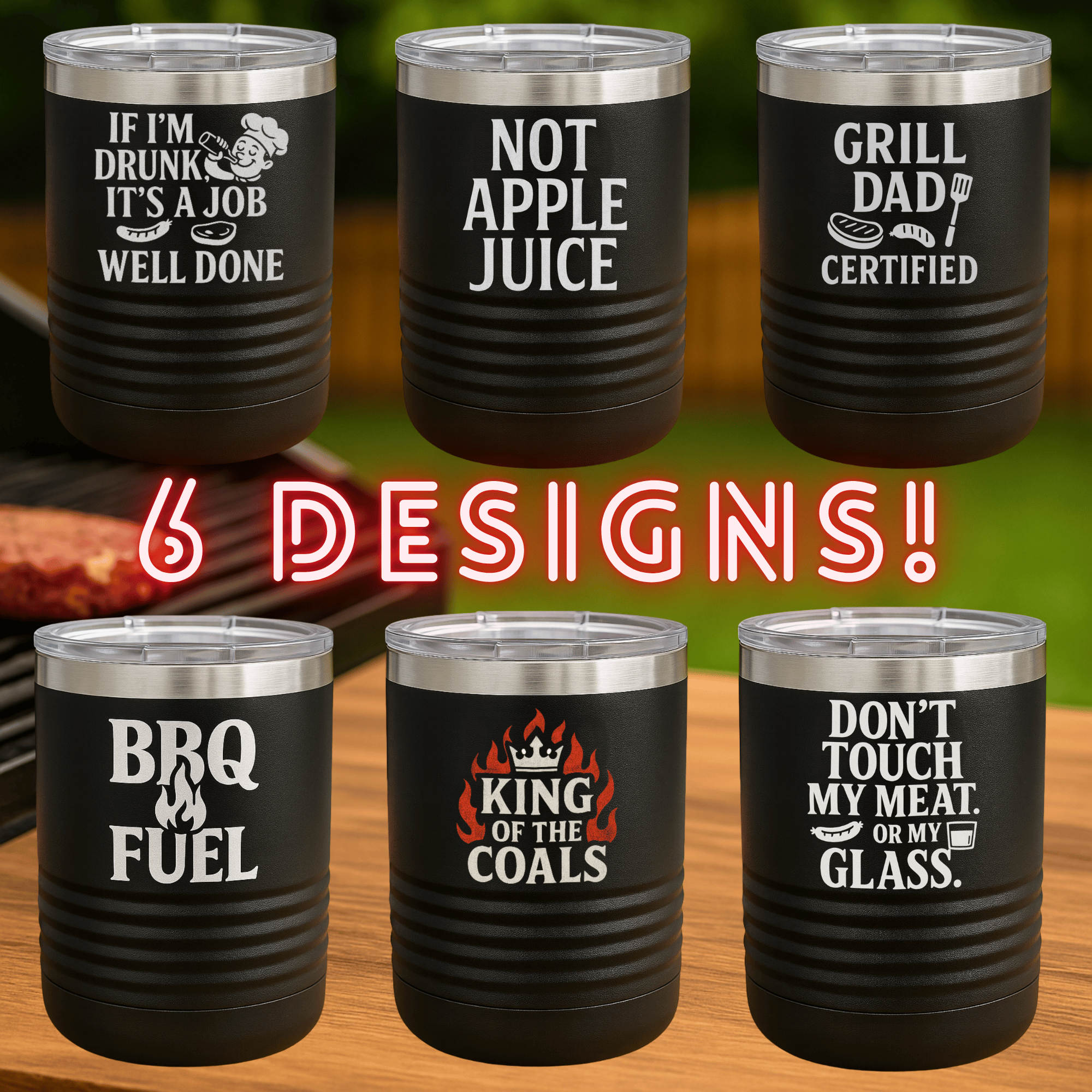 Grill Master Tumblers - Custom BBQ Cup