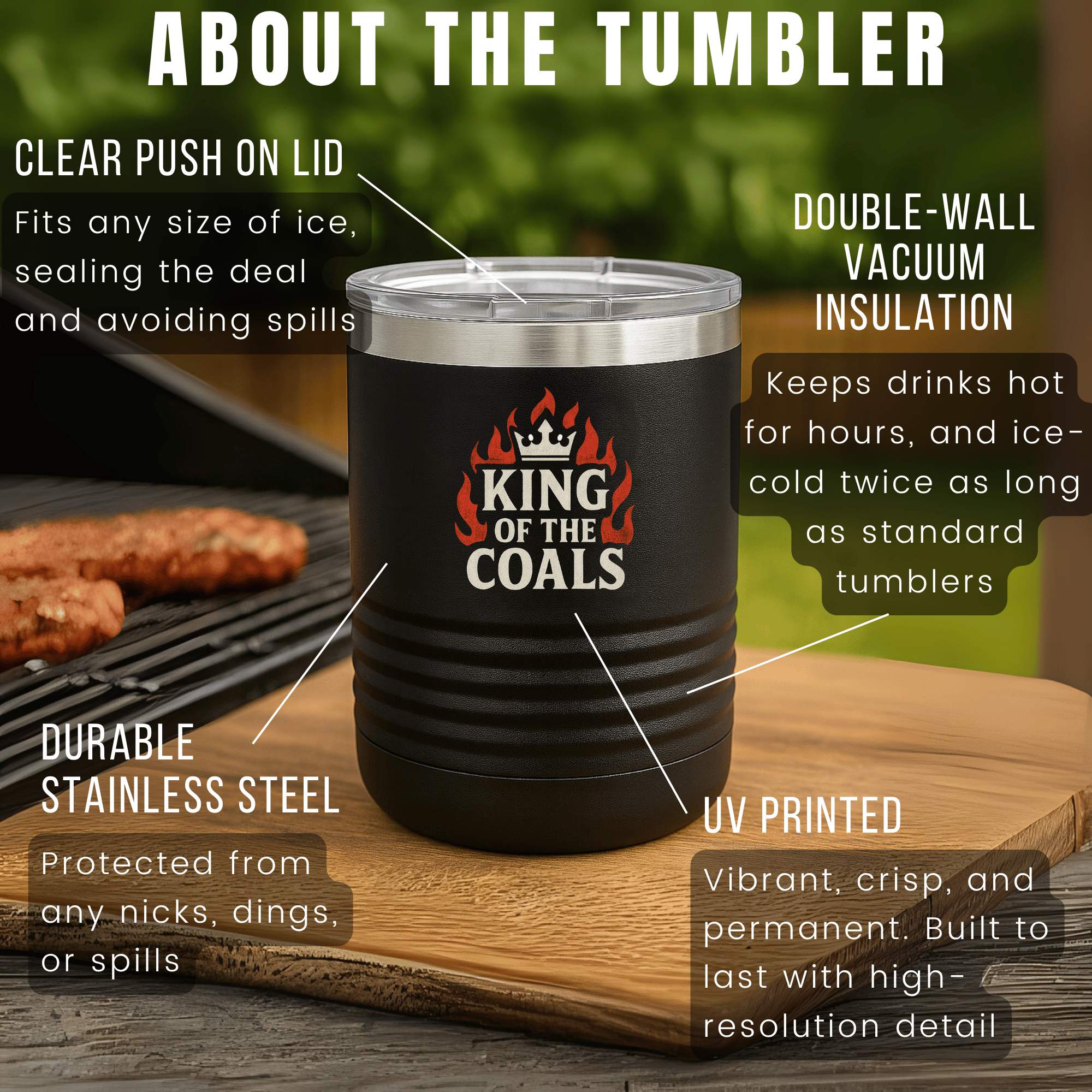 Grill Master Tumblers - Custom BBQ Cup