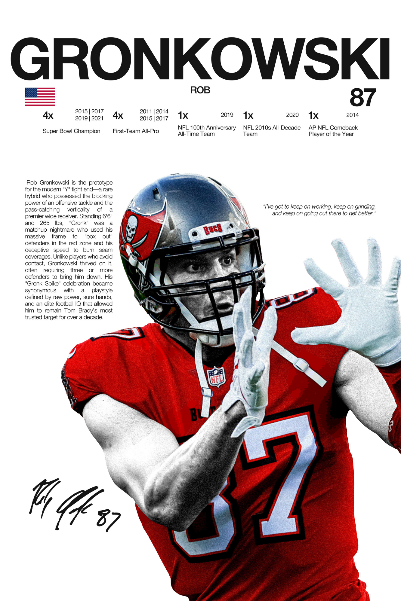 Rob Gronkowski Bucs - Hardline Series