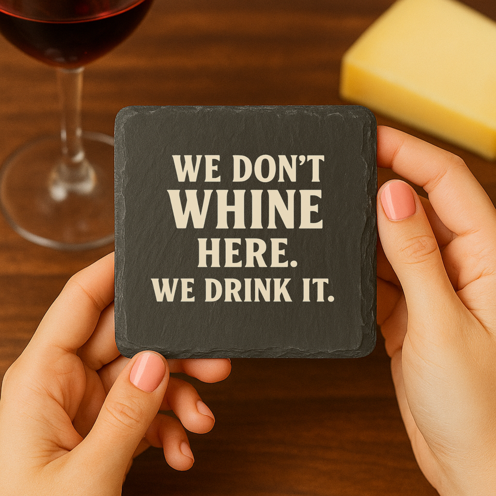 Wine Night Coasters - Slate Coaster 4 Pack
