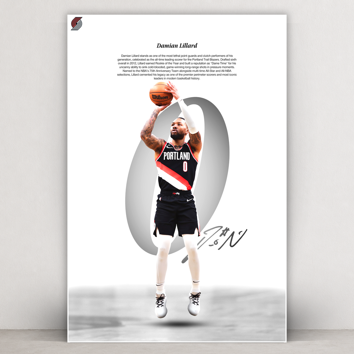 Damian Lillard - Whiteout Series