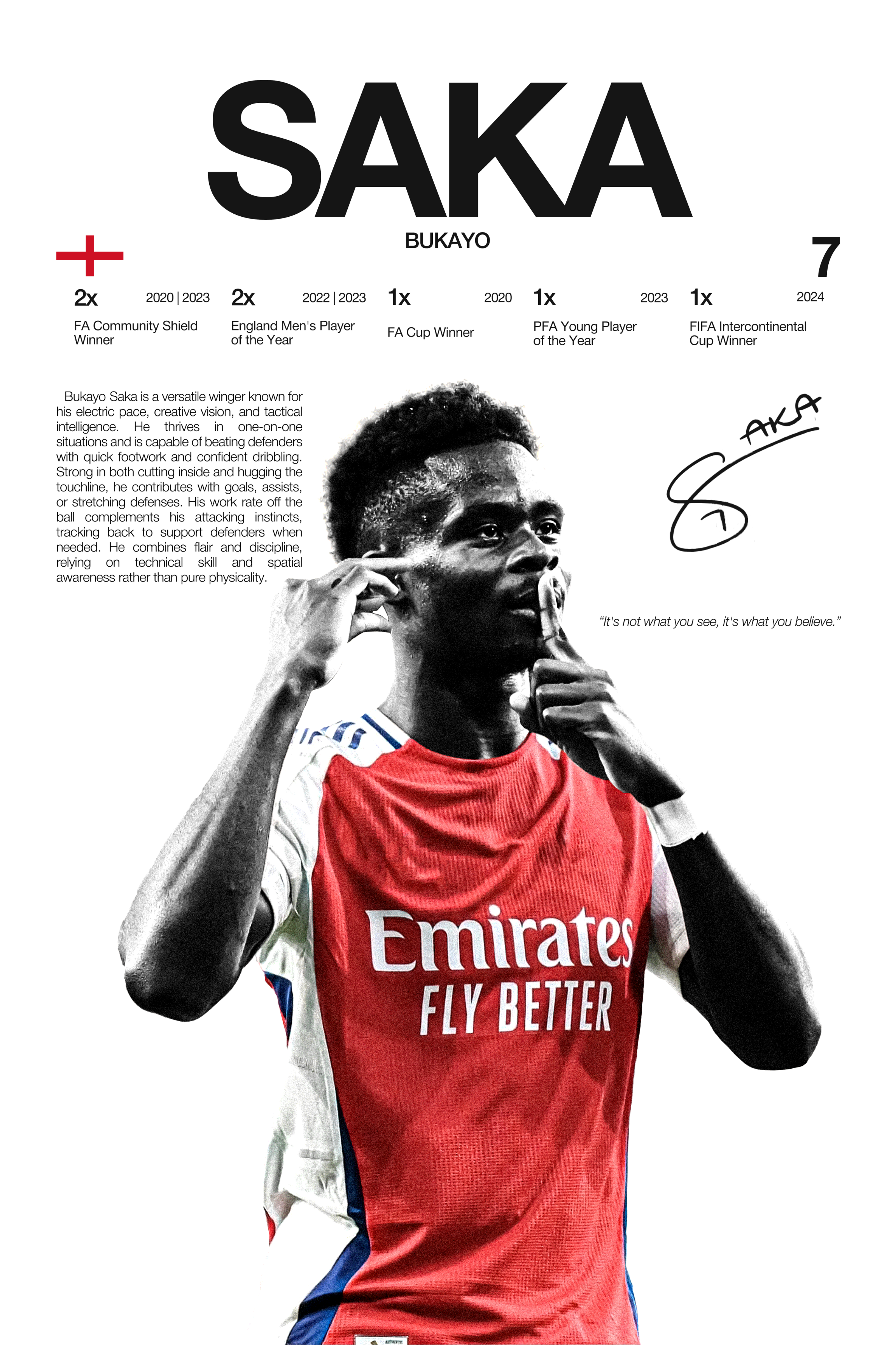 Bukayo Saka - Hardline Series