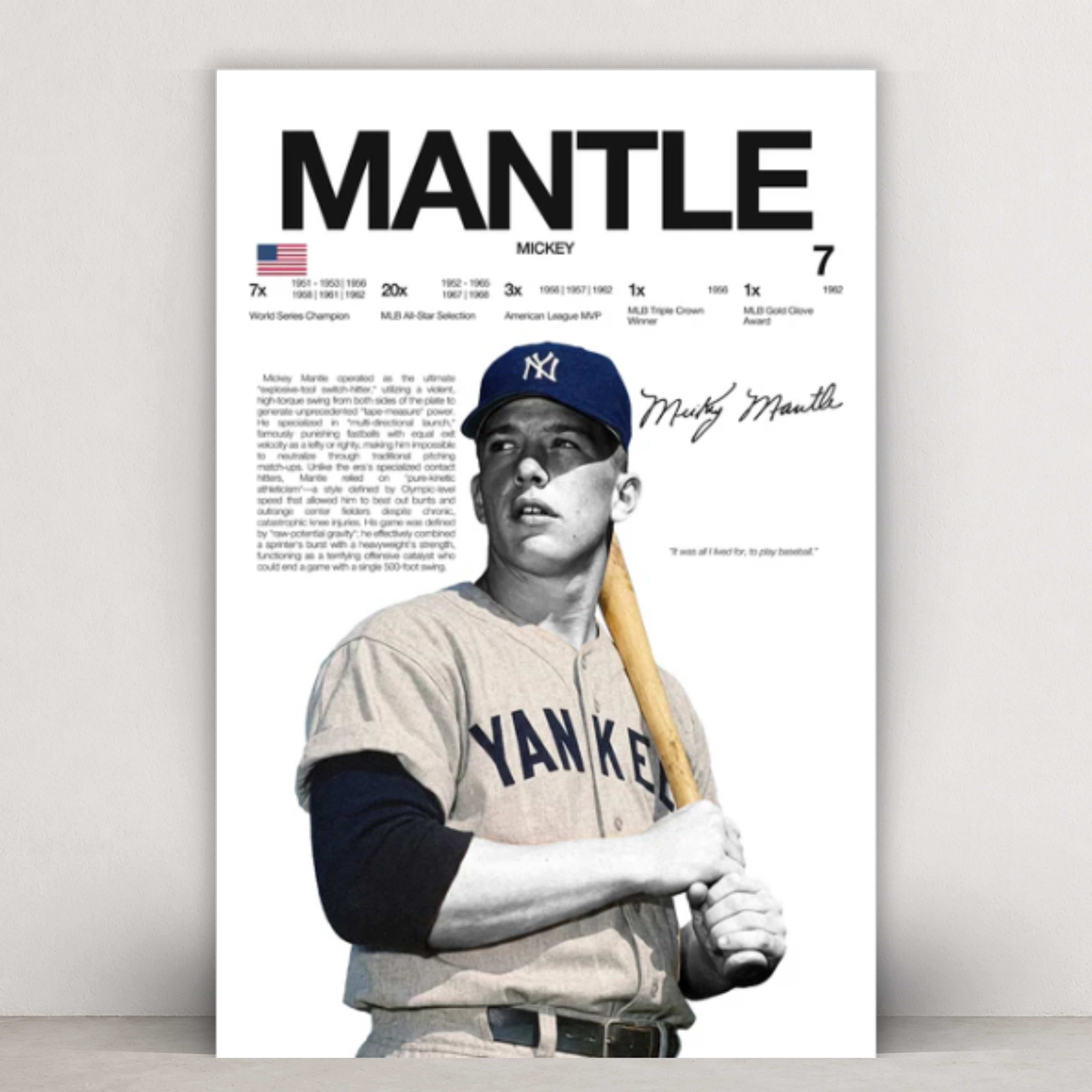 Mickey Mantle - Hardline Series
