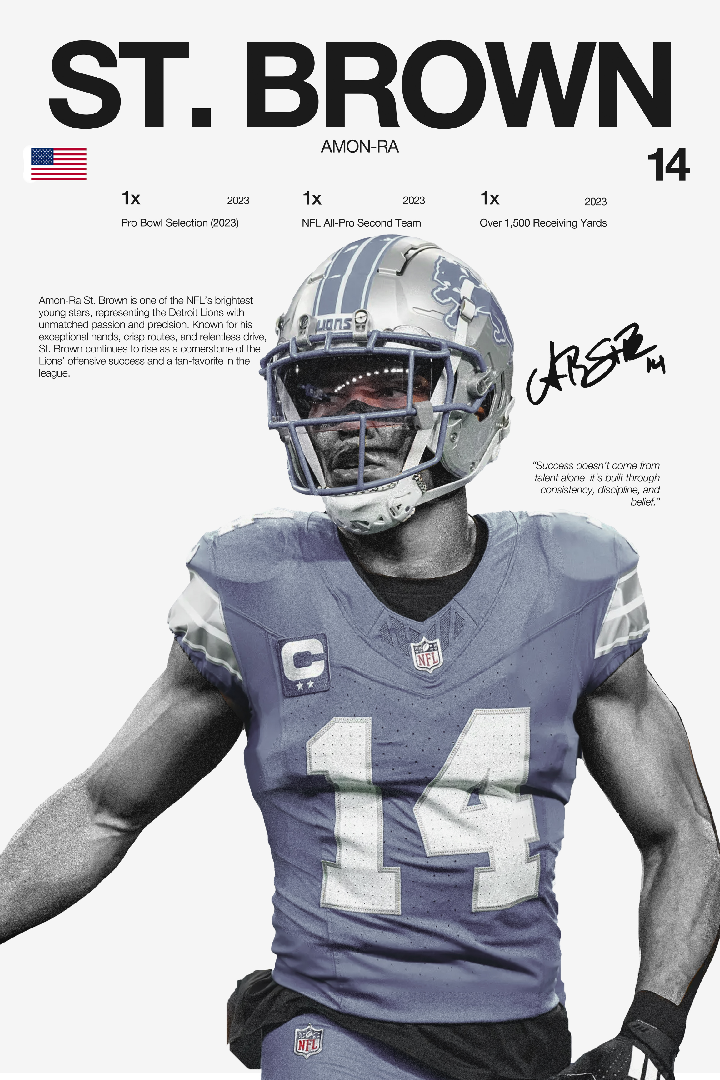 Amon Ra St. Brown - Hardline Series