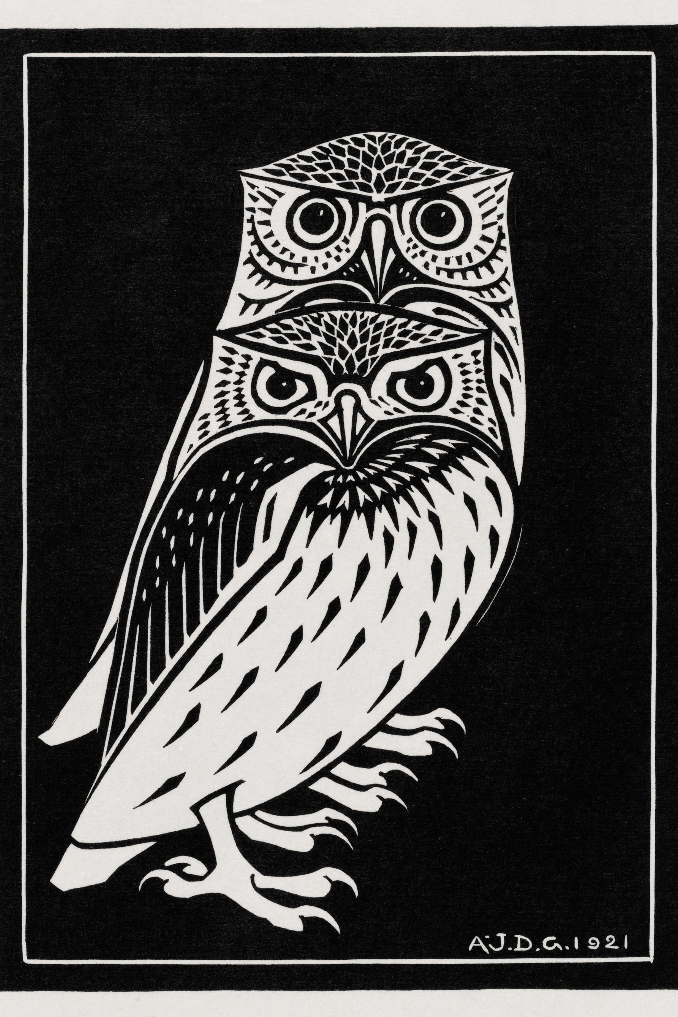 Two Owls (1921) - Julie de Graag