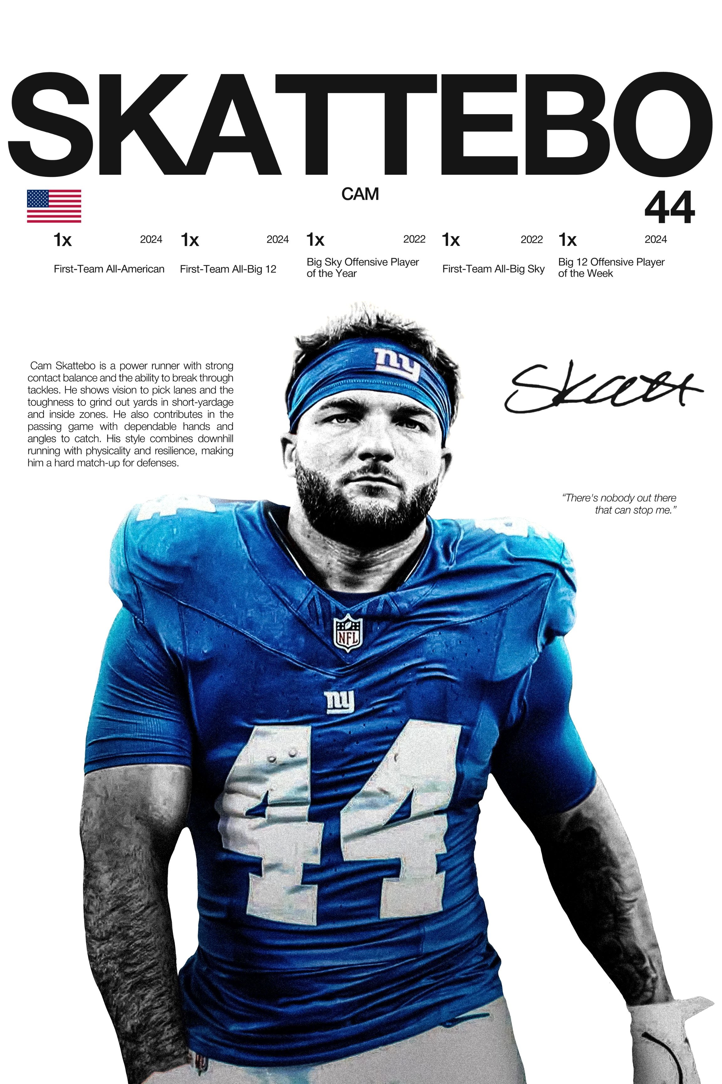 Cam Skattebo - Hardline Series