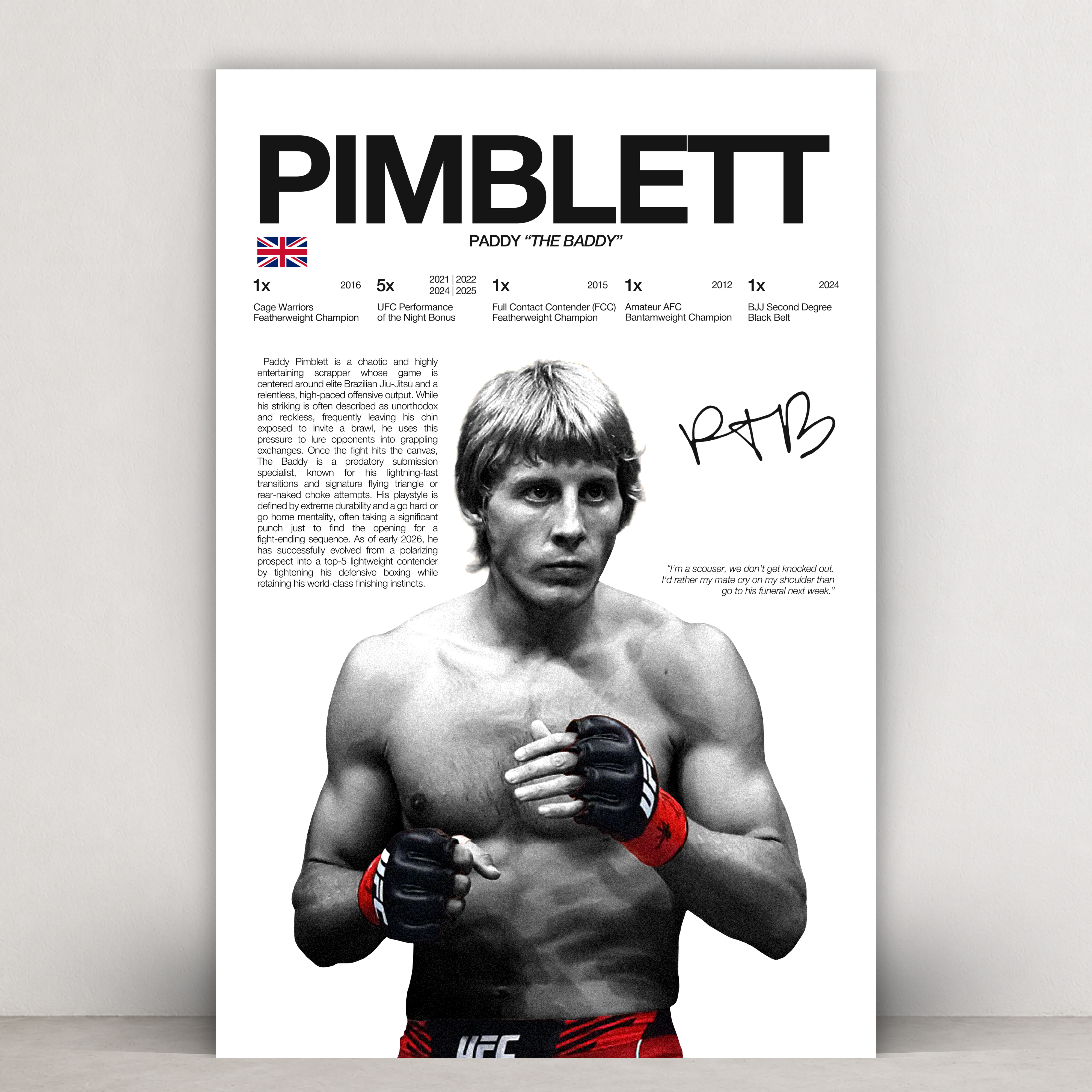 Paddy Pimblett - Hardline Series