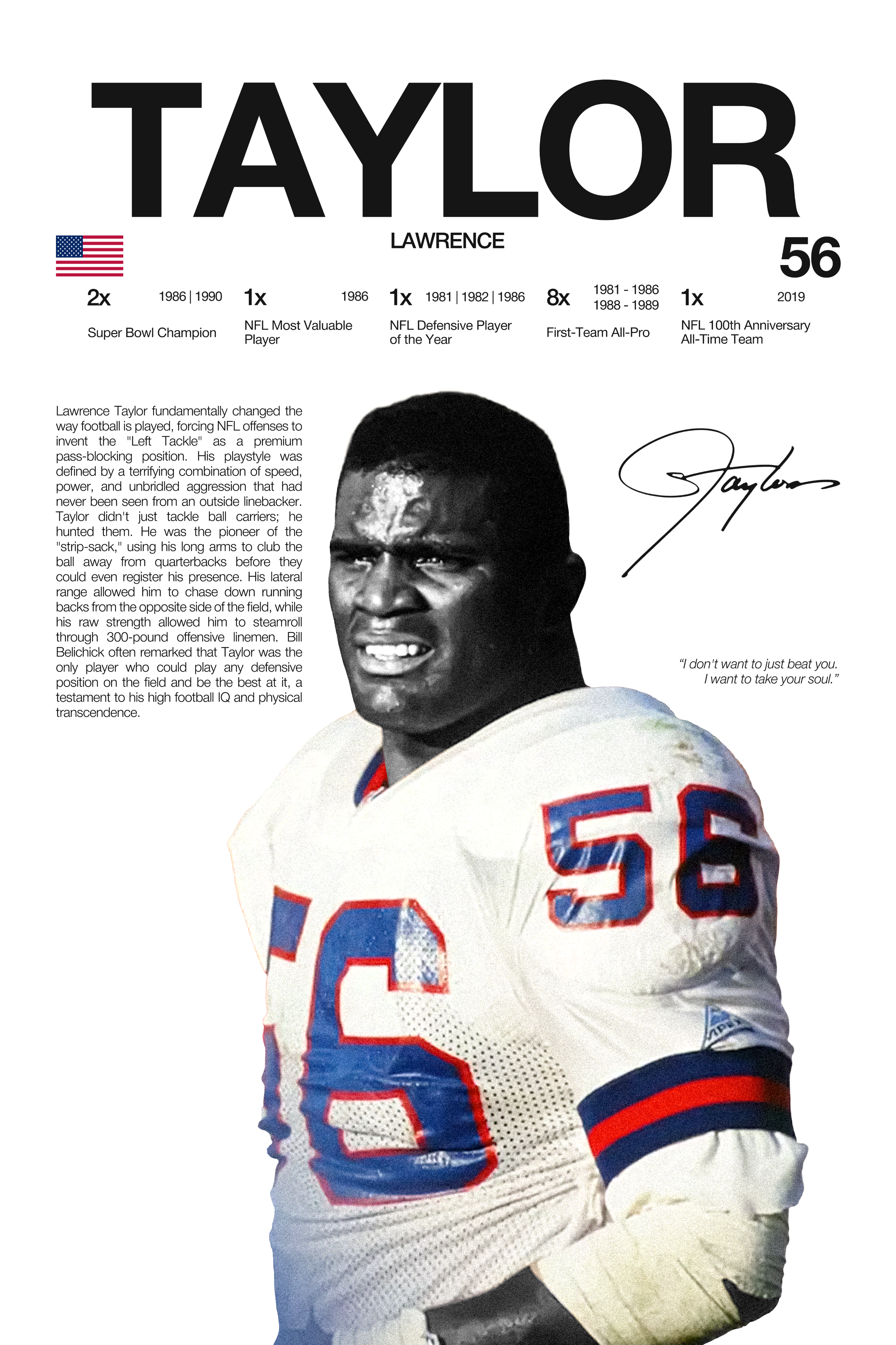 LAWRENCE TAYLOR - HARDLINE SERIES