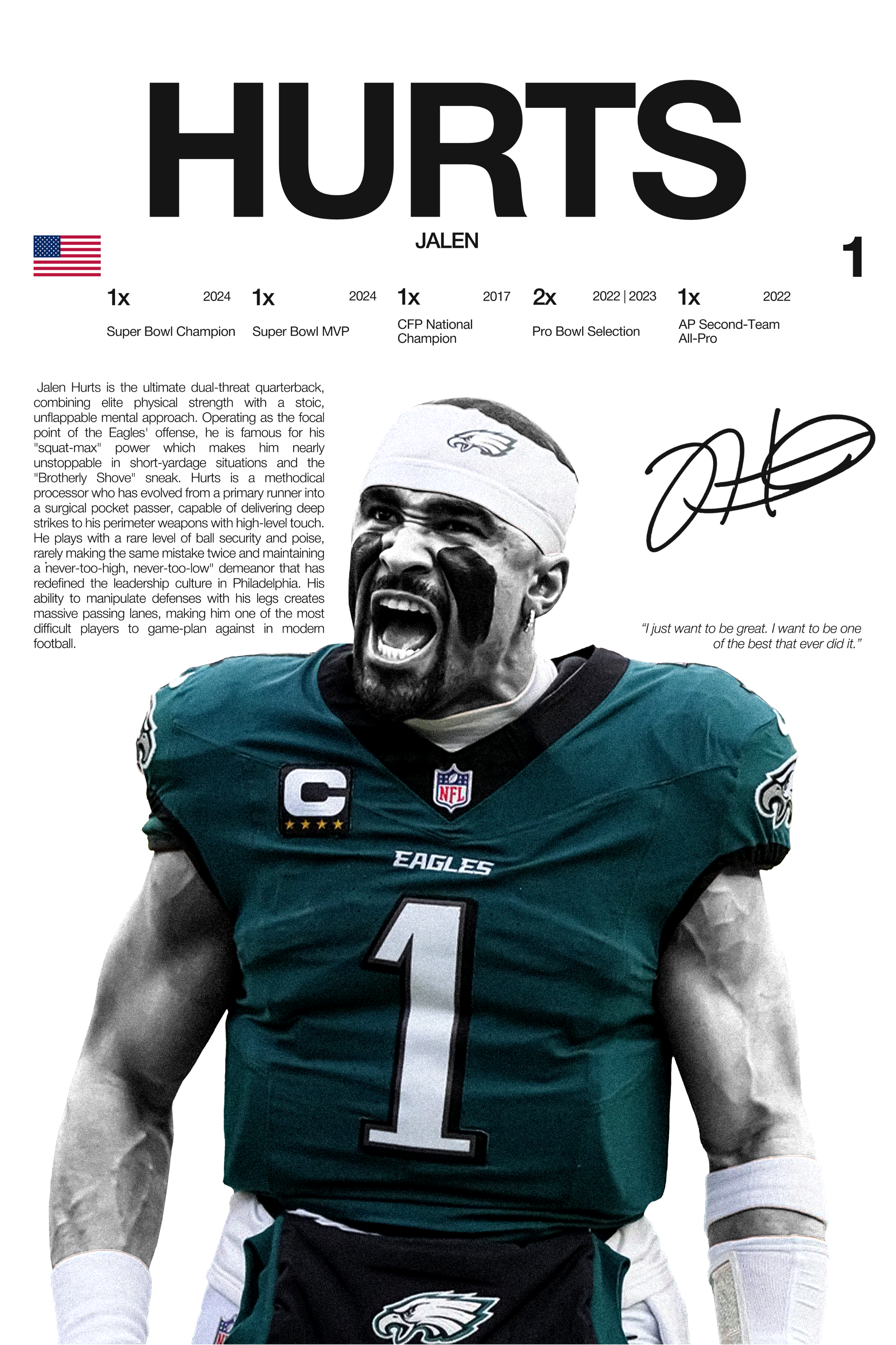 JALEN HURTS - HARDLINE SERIES